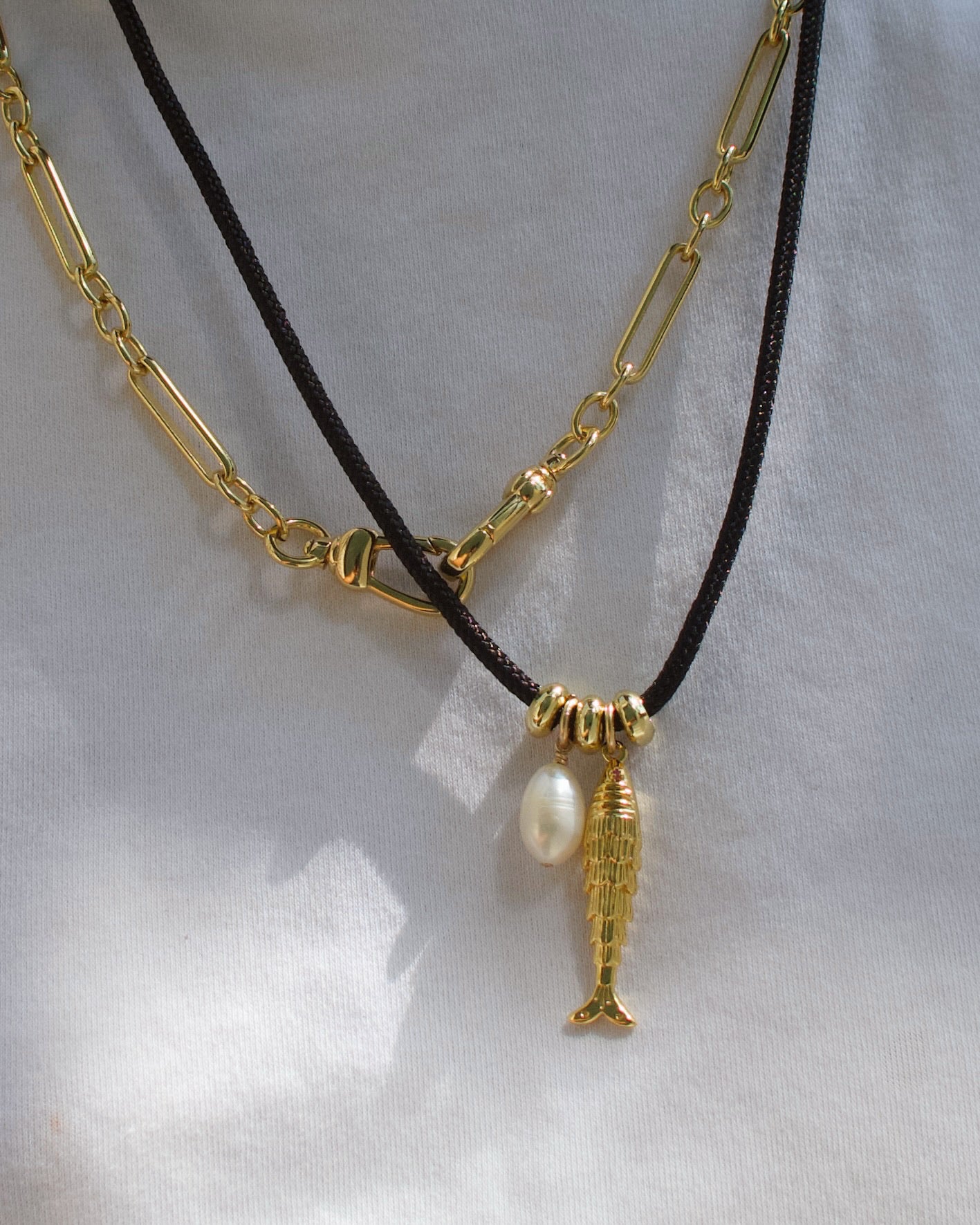 Hey Sailor Necklace Set in Noir
