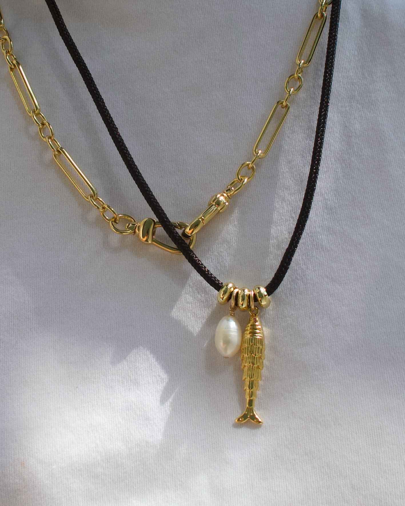 Hey Sailor Necklace Set in Noir