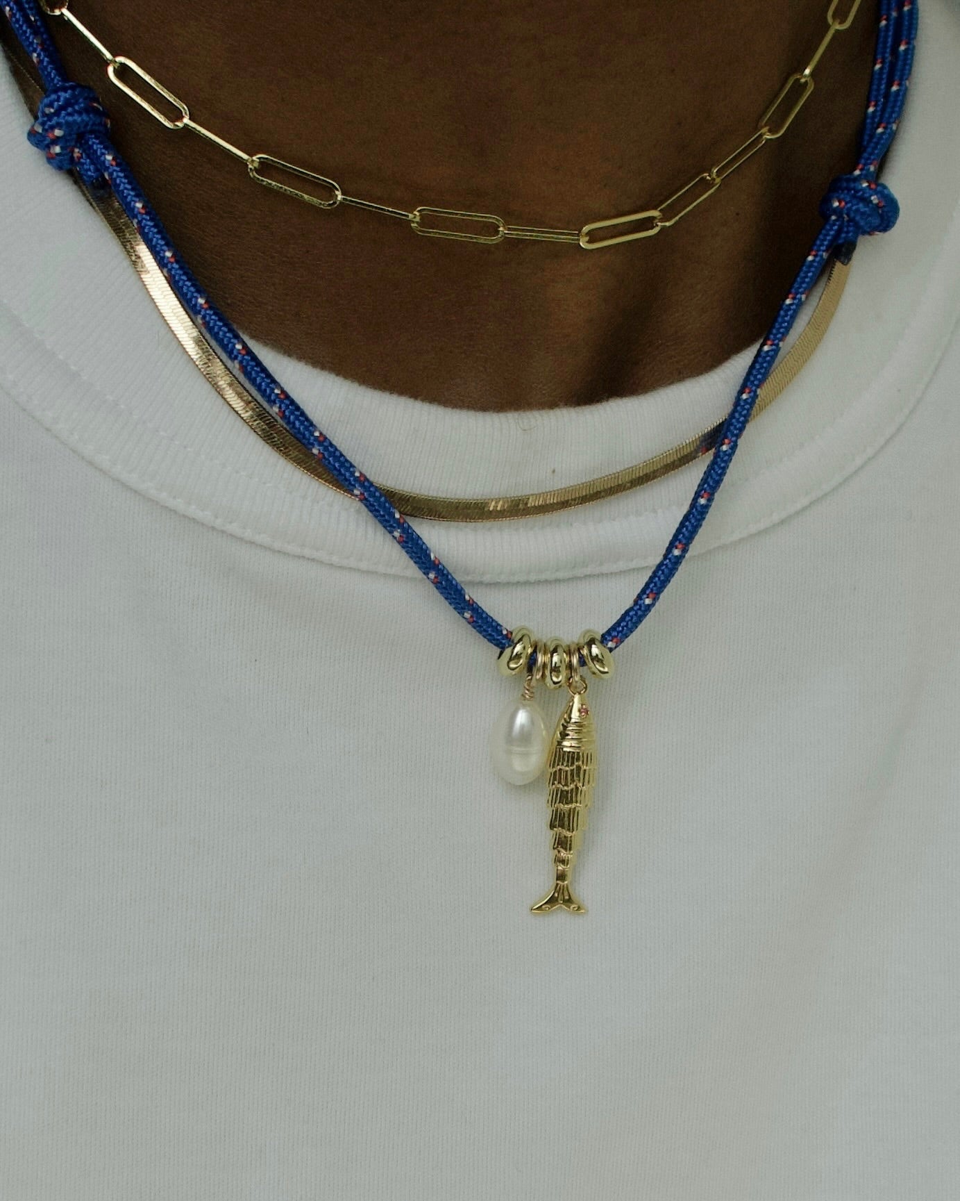 Hey Sailor Necklace Set in Nautica