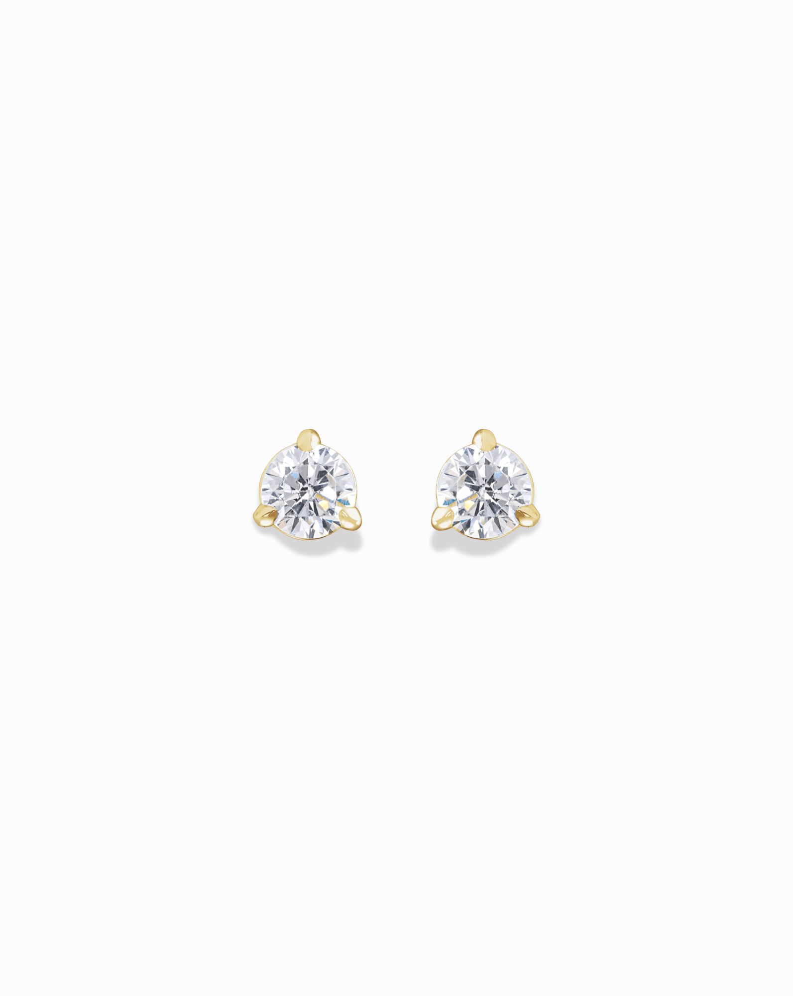 14k Diamond Stud Earrings Mod Jo - Main Image