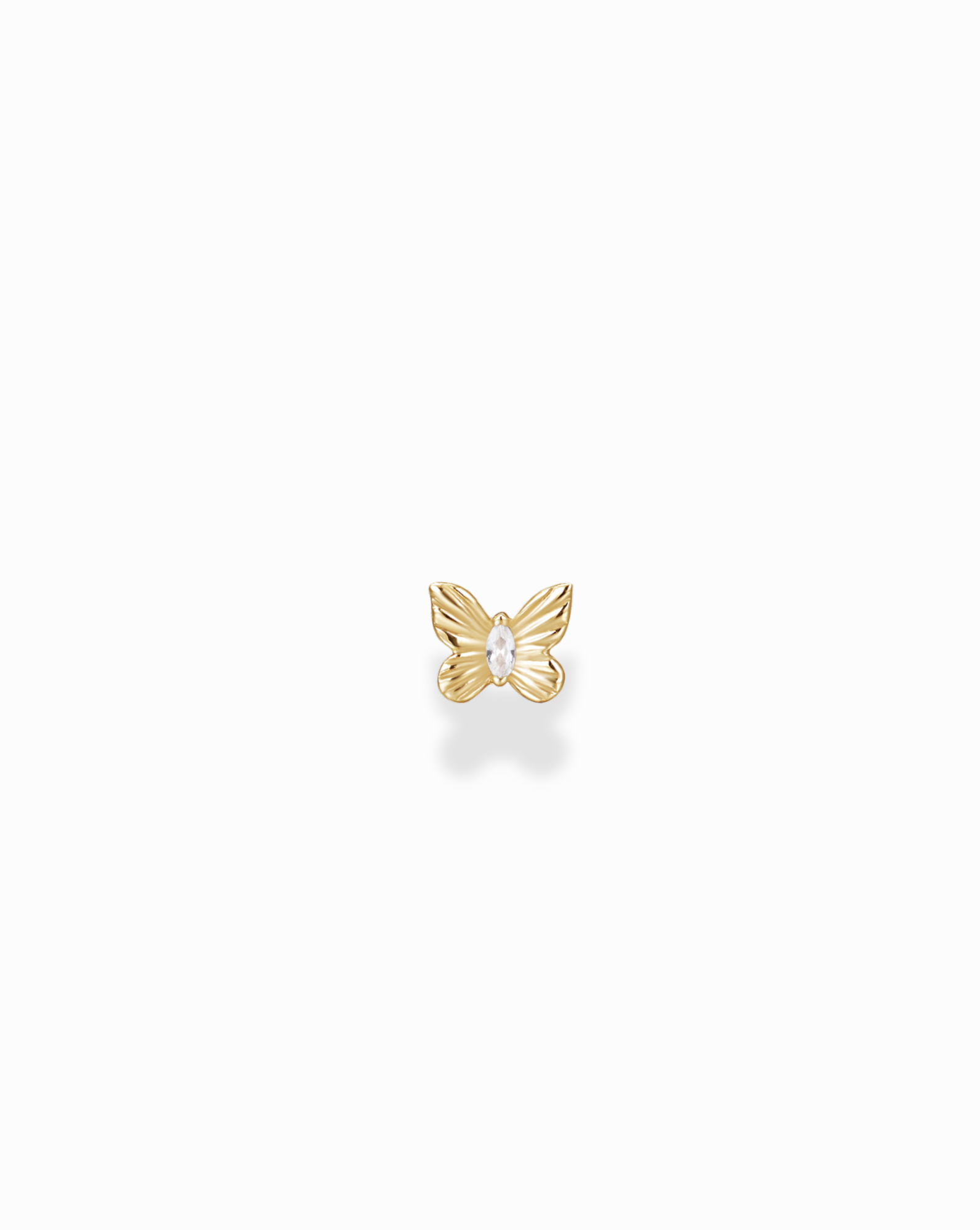 14k Marquise Butterfly Stud - Mod + Jo - Jewelry built to last, advanced plating technology