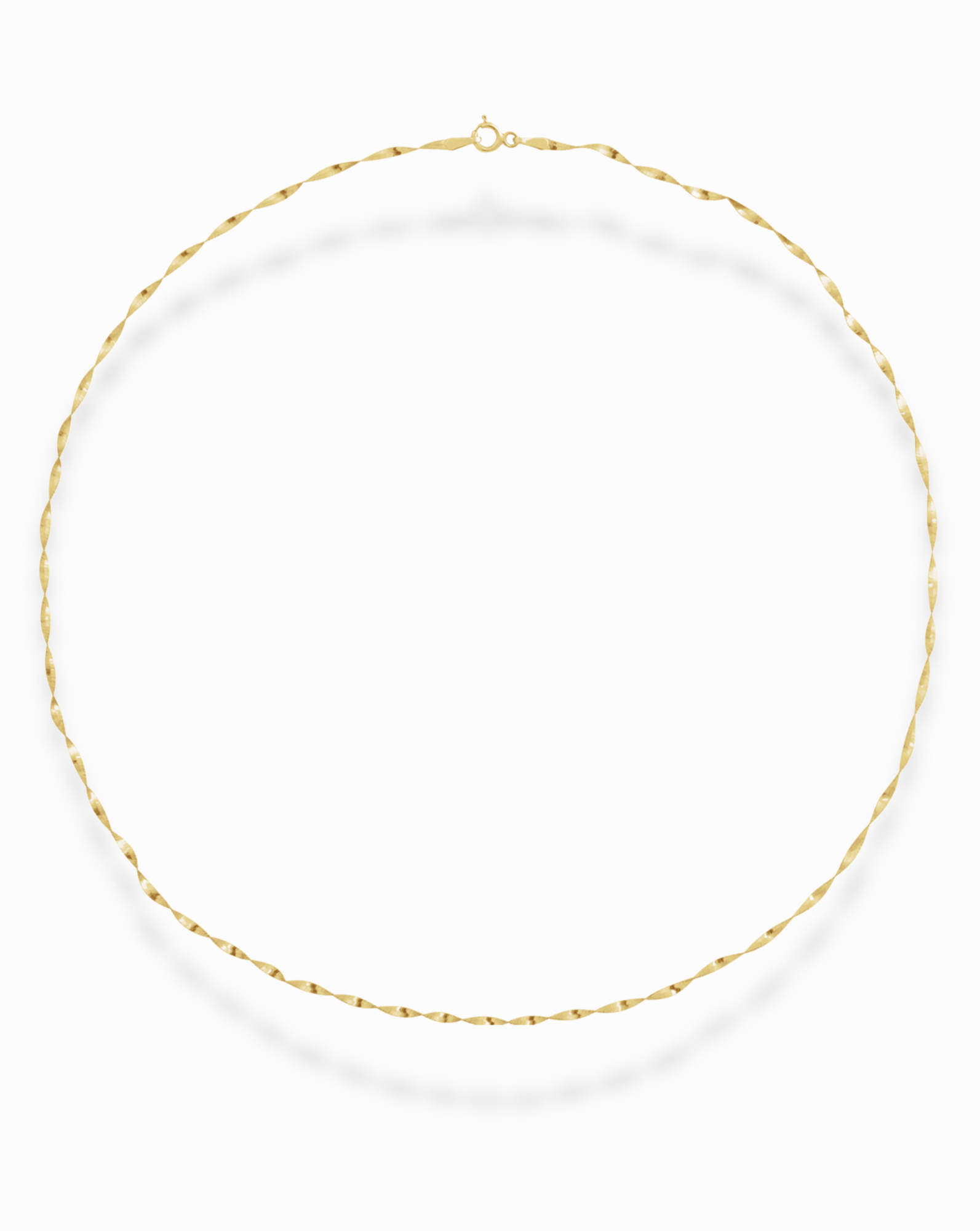 14k Kaci Twisted Herringbone Chain