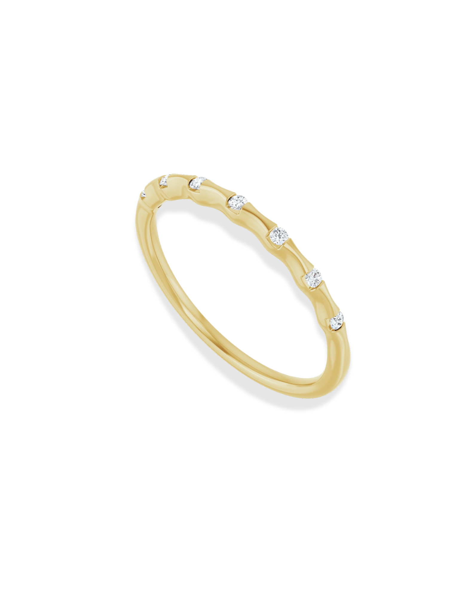 14k Iona Diamond Stacking Ring