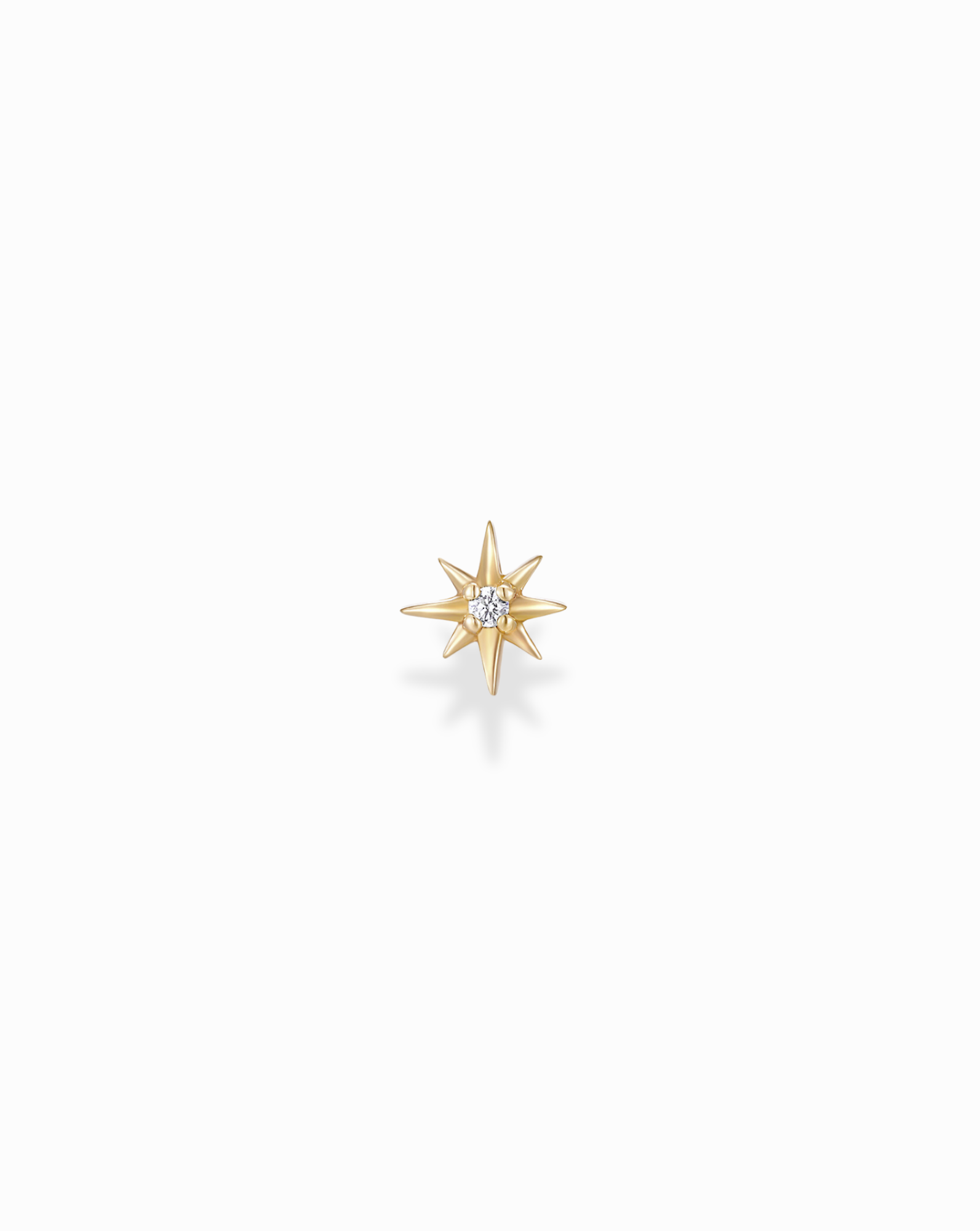 14k Diamond North Star Stud - Mod + Jo - Jewelry built to last, advanced plating technology