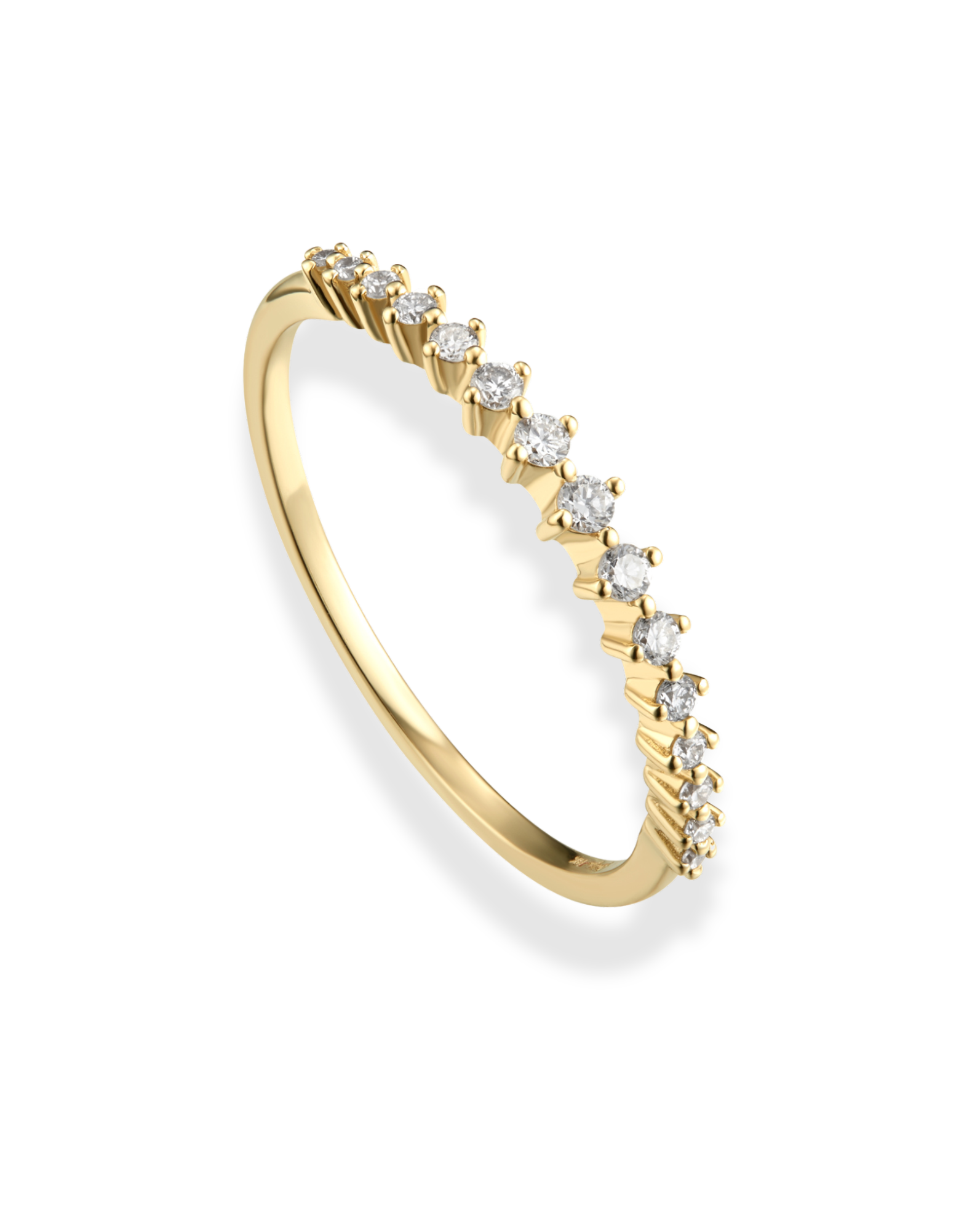 14k Eden Diamond Stacking Ring