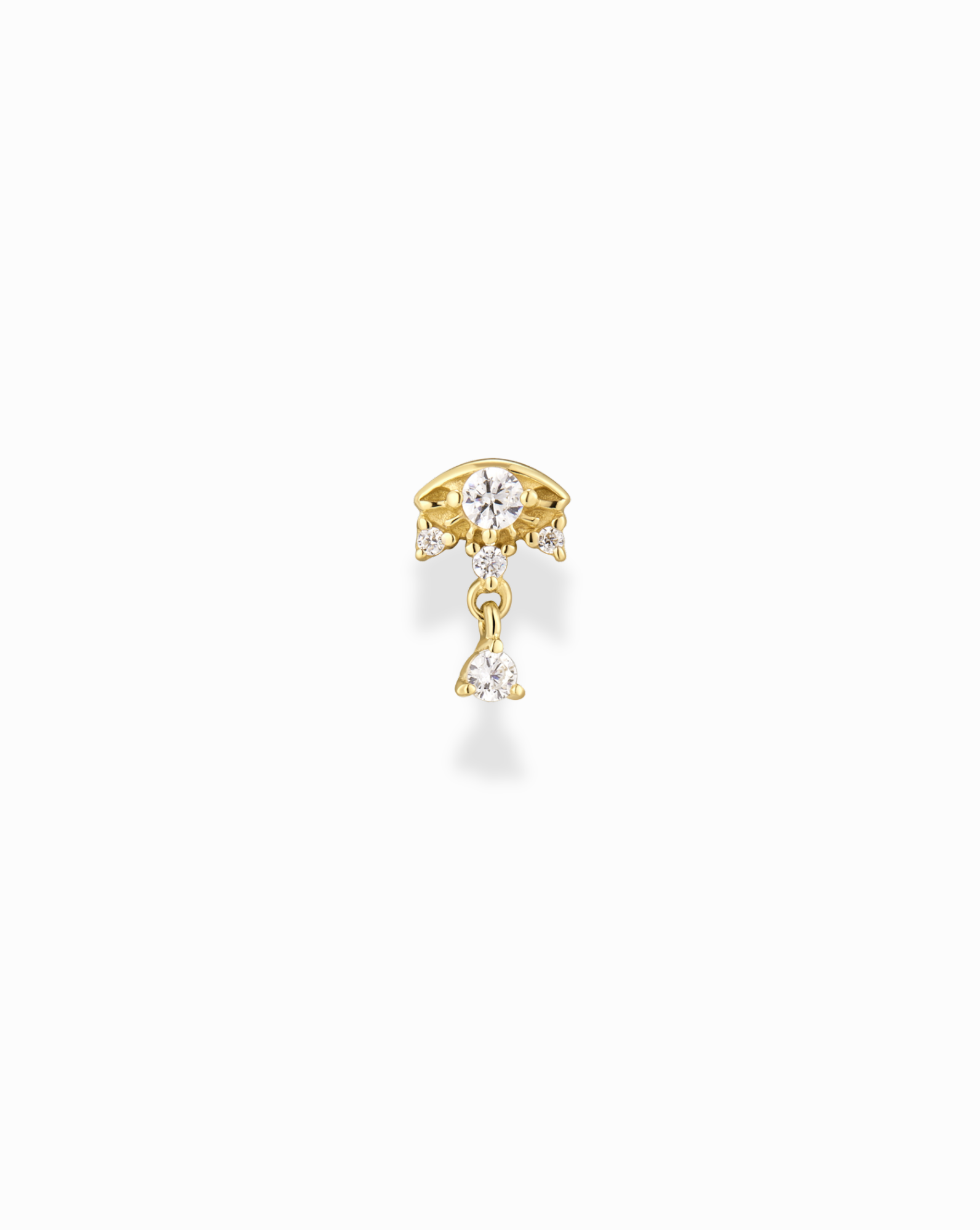 14k Eye In The Sky Stud