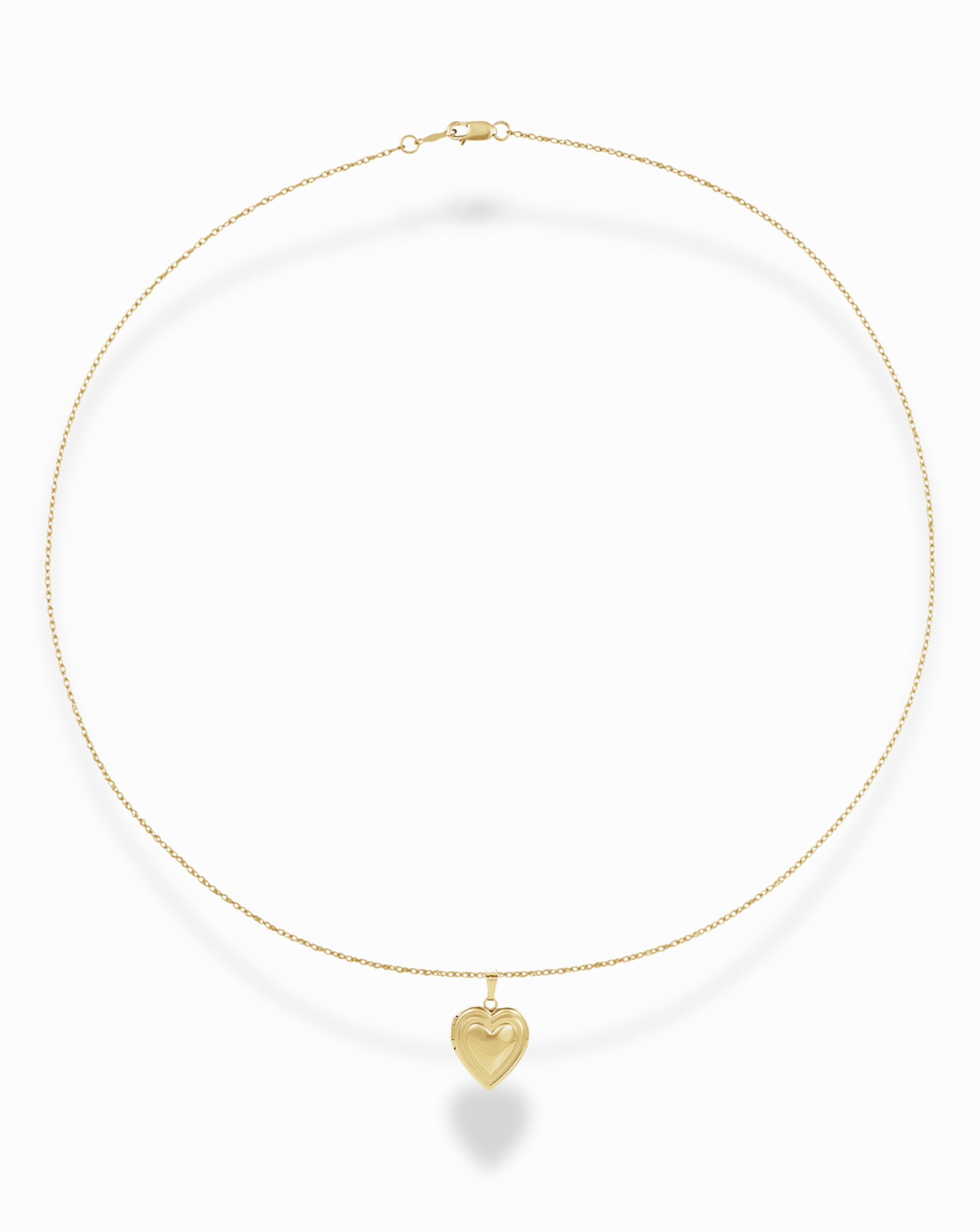 14k Greta Heart Locket Necklace