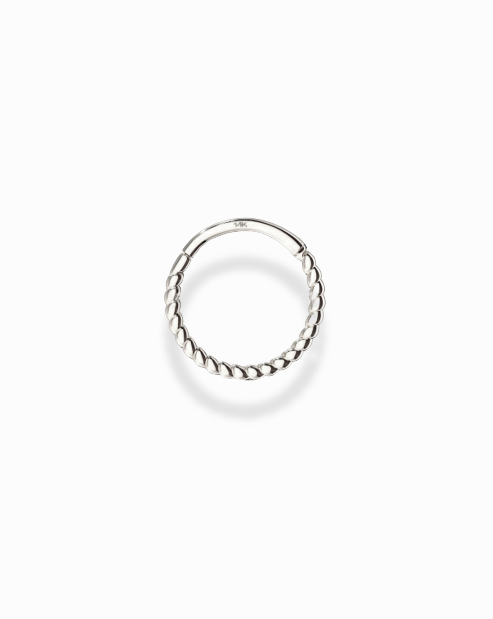 14k Lasso Hoop