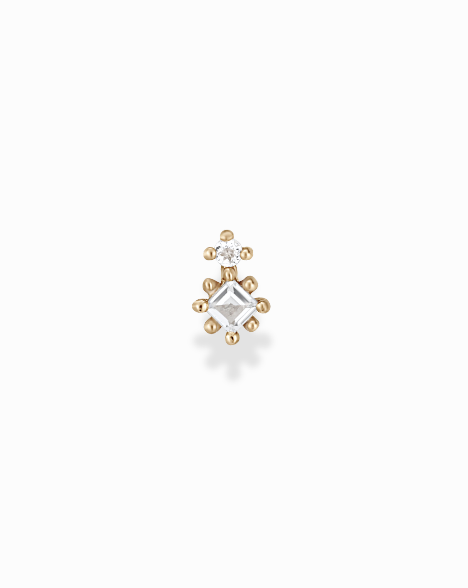 14k Pretty Please Stud - Mod + Jo - Jewelry built to last, advanced plating technology