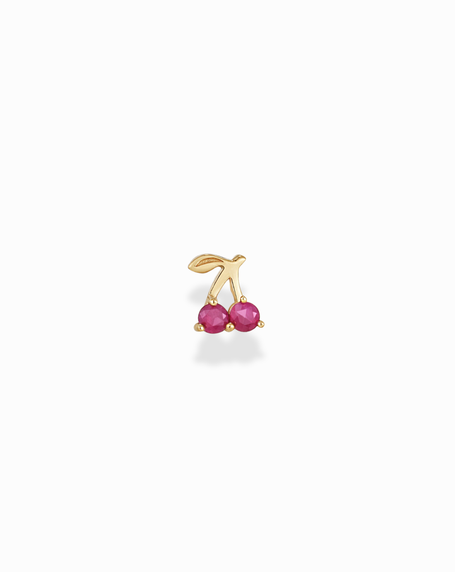 14k Cherry Stud - Mod + Jo - Jewelry built to last, advanced plating technology