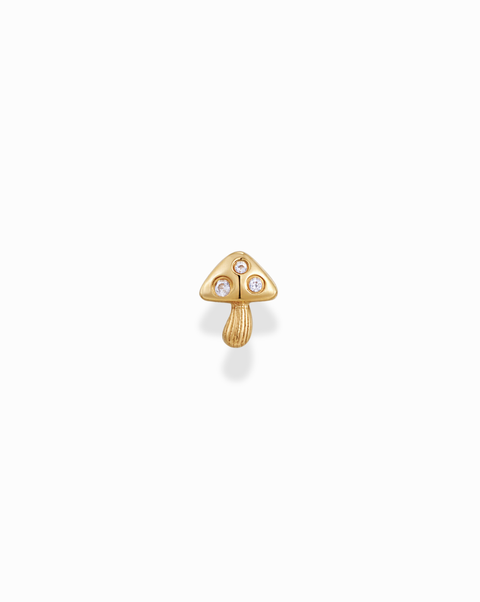 14k Mushroom Stud - Mod + Jo - Jewelry built to last, advanced plating technology