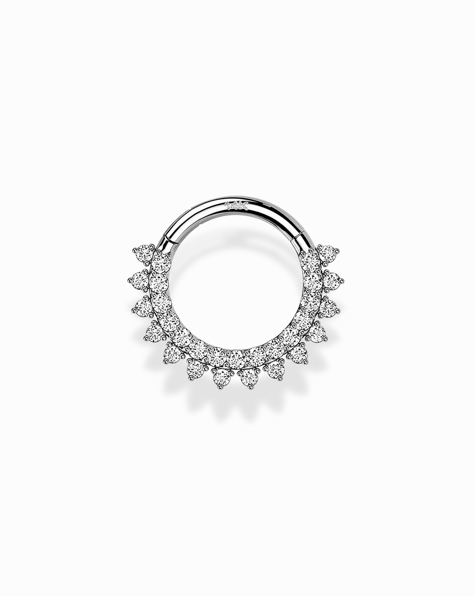 14k Blossom Hoop