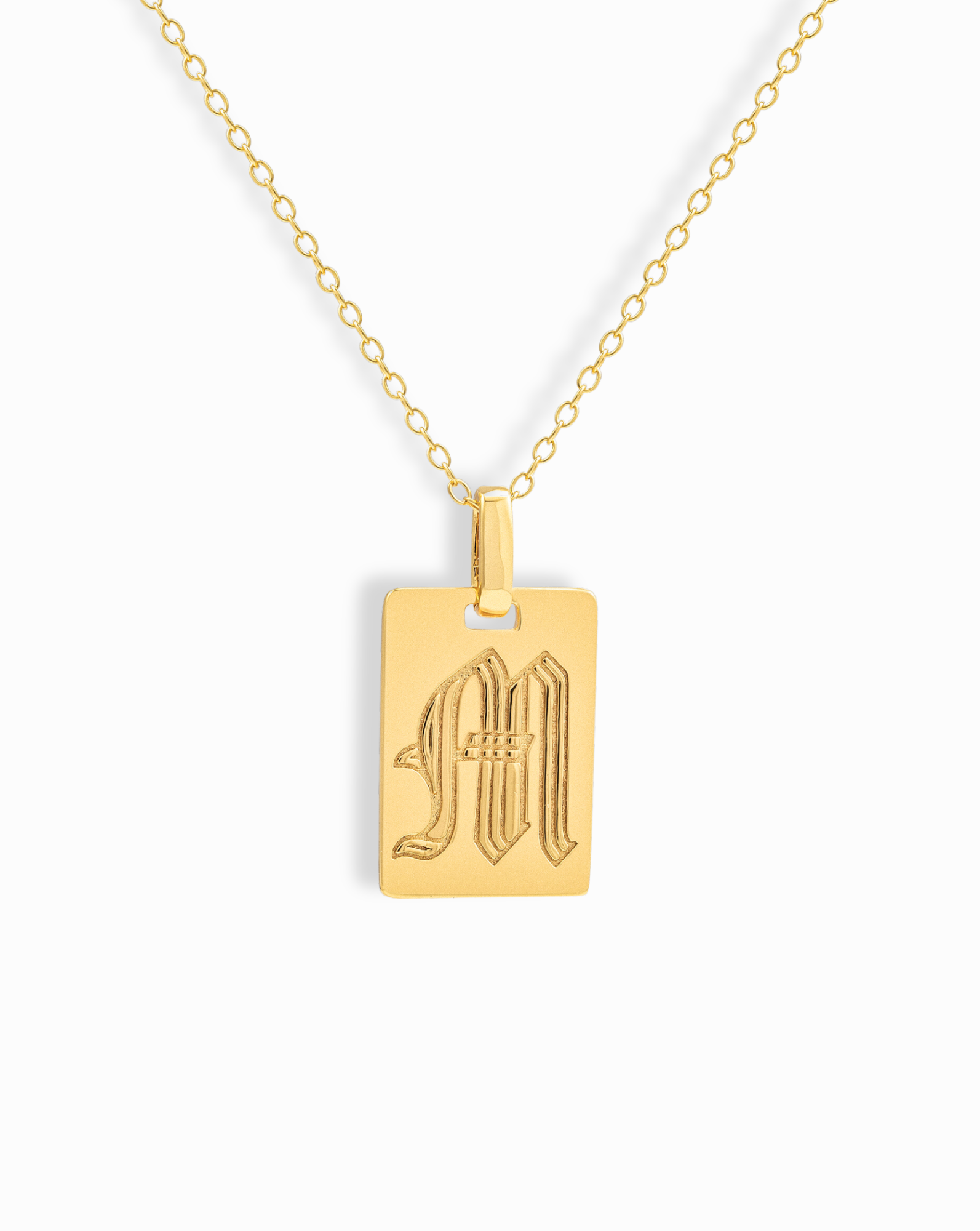 Old english m necklace discount