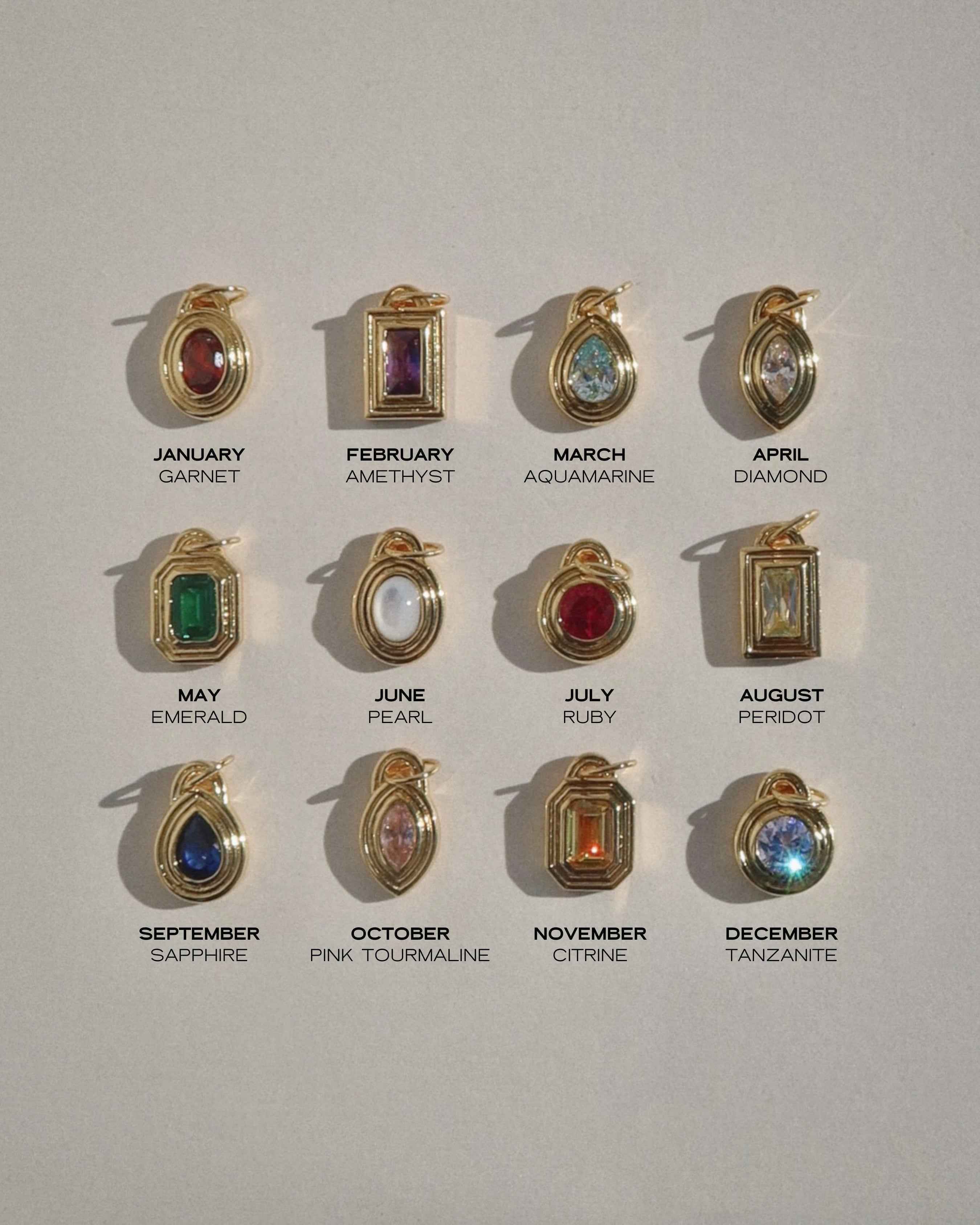 Monroe Birthstone Charm