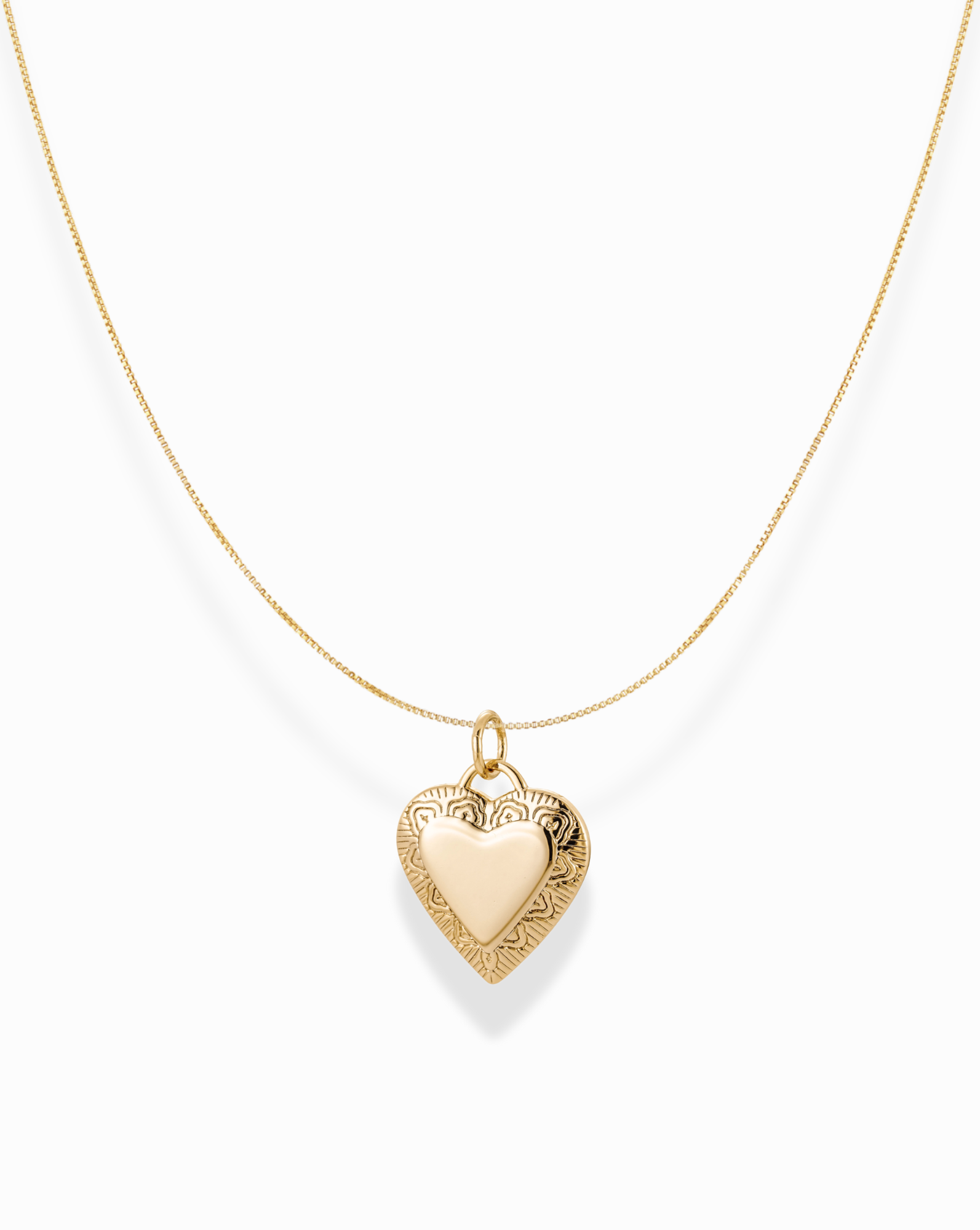 Jordan Heart Engravable Pendant Necklace