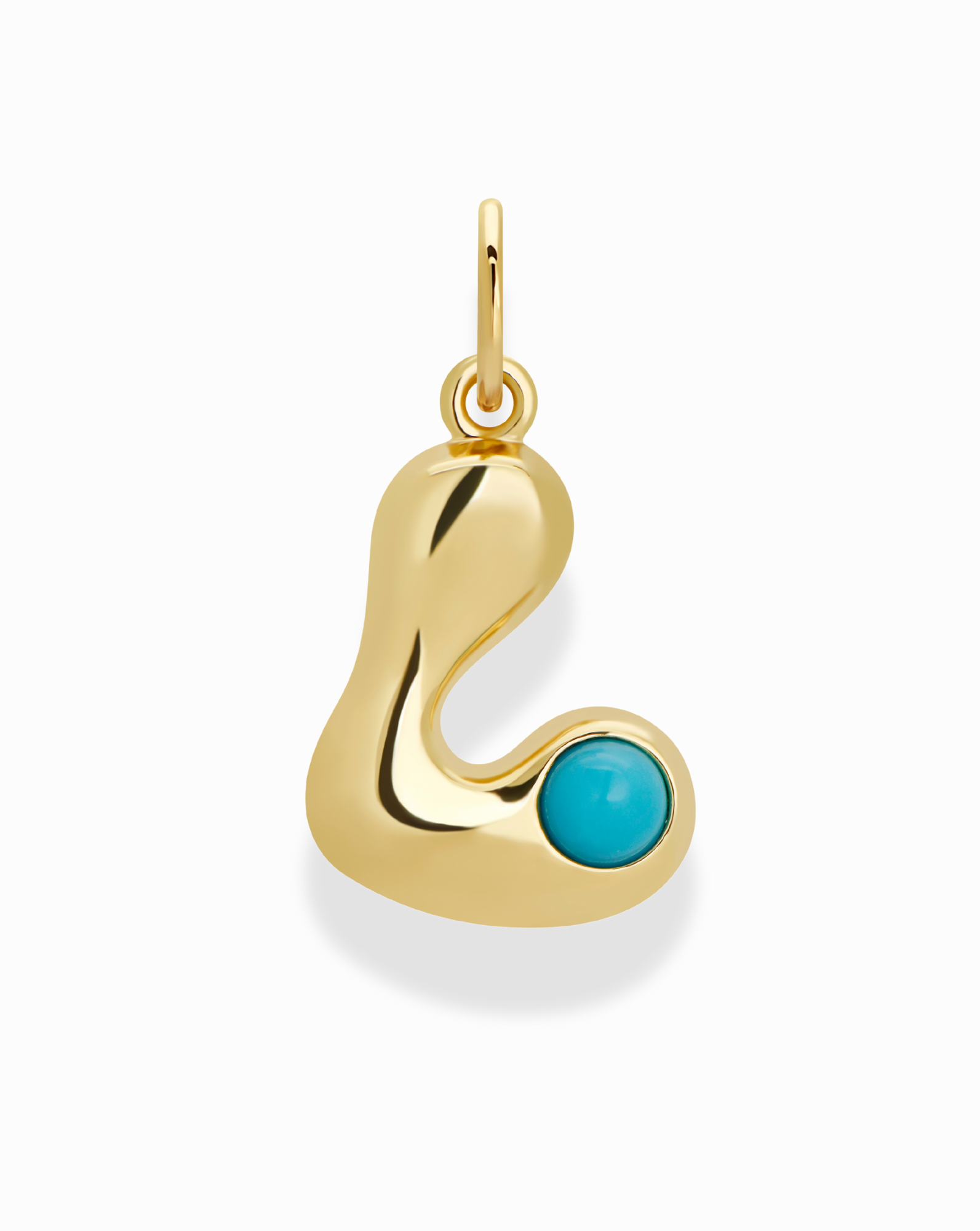 Thea Bubble Letter Charm