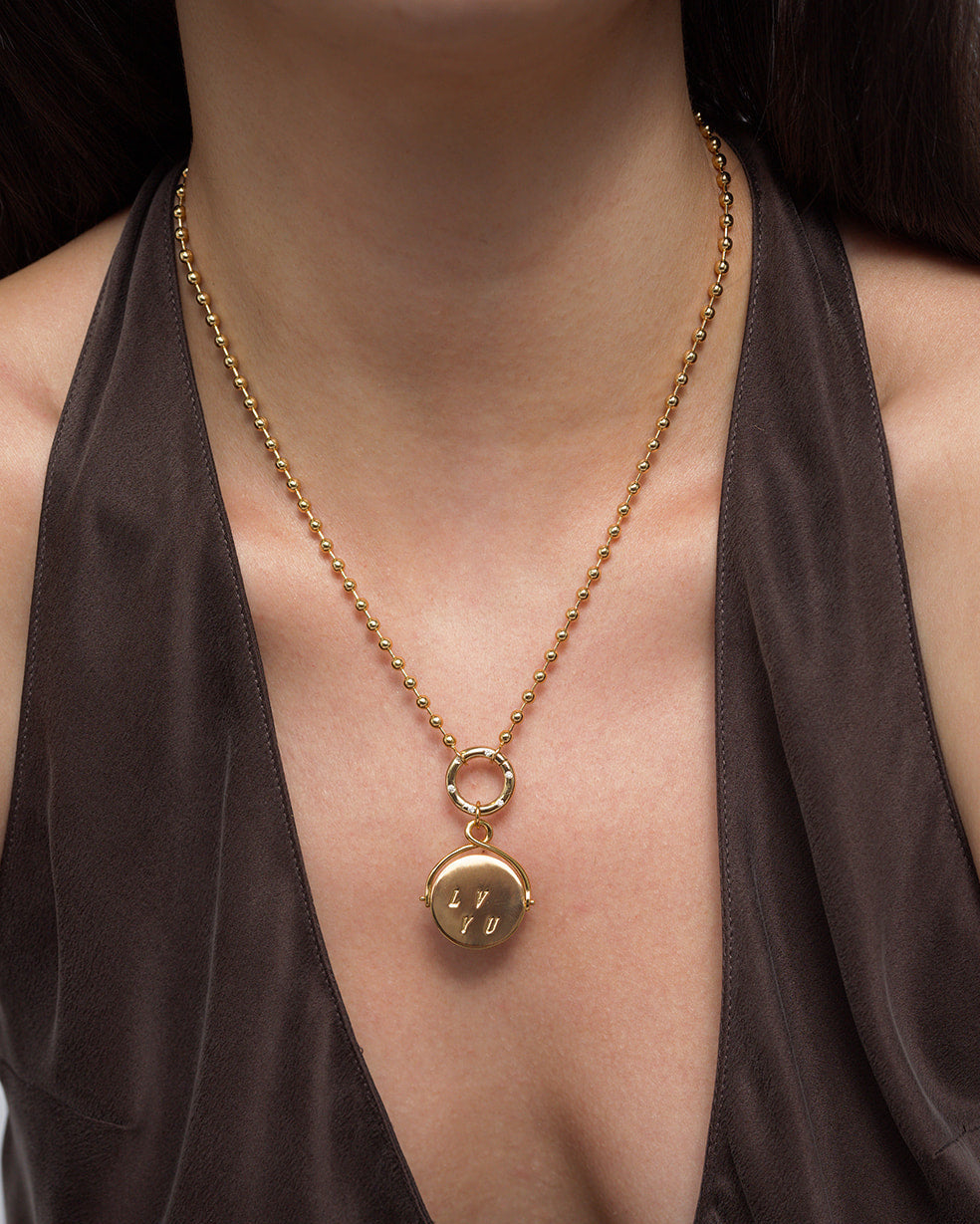 Soren Ball Charm Clip Necklace | Mod + Jo