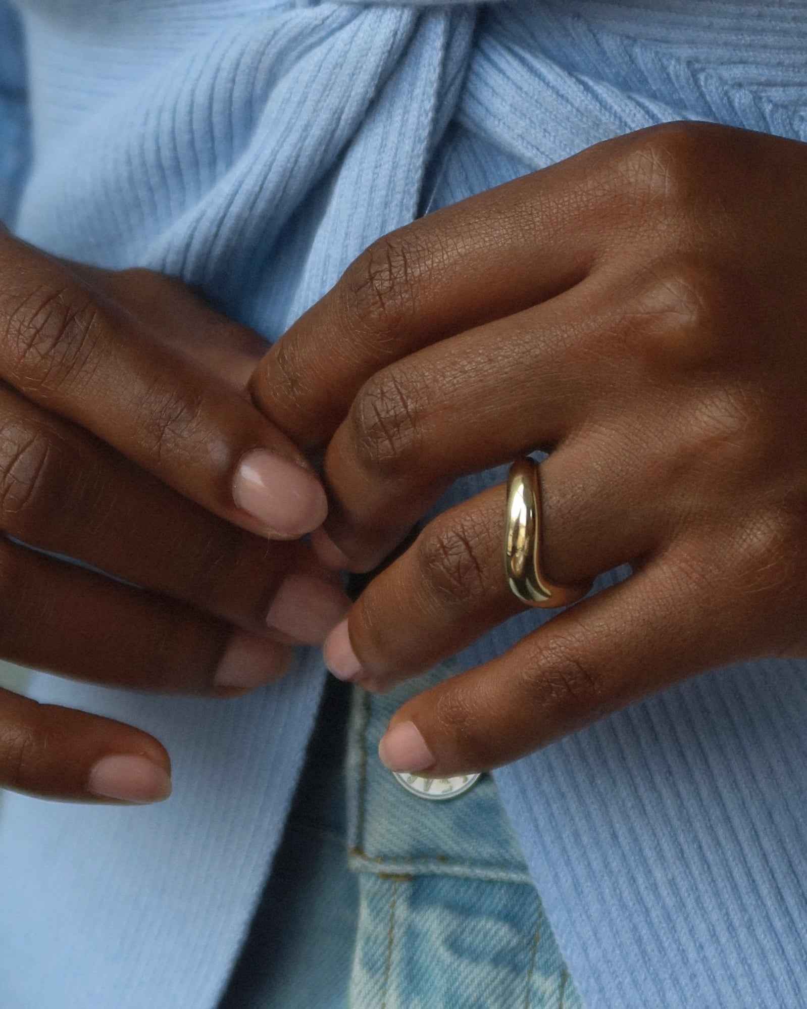 14k Lexi Wave Dome Ring