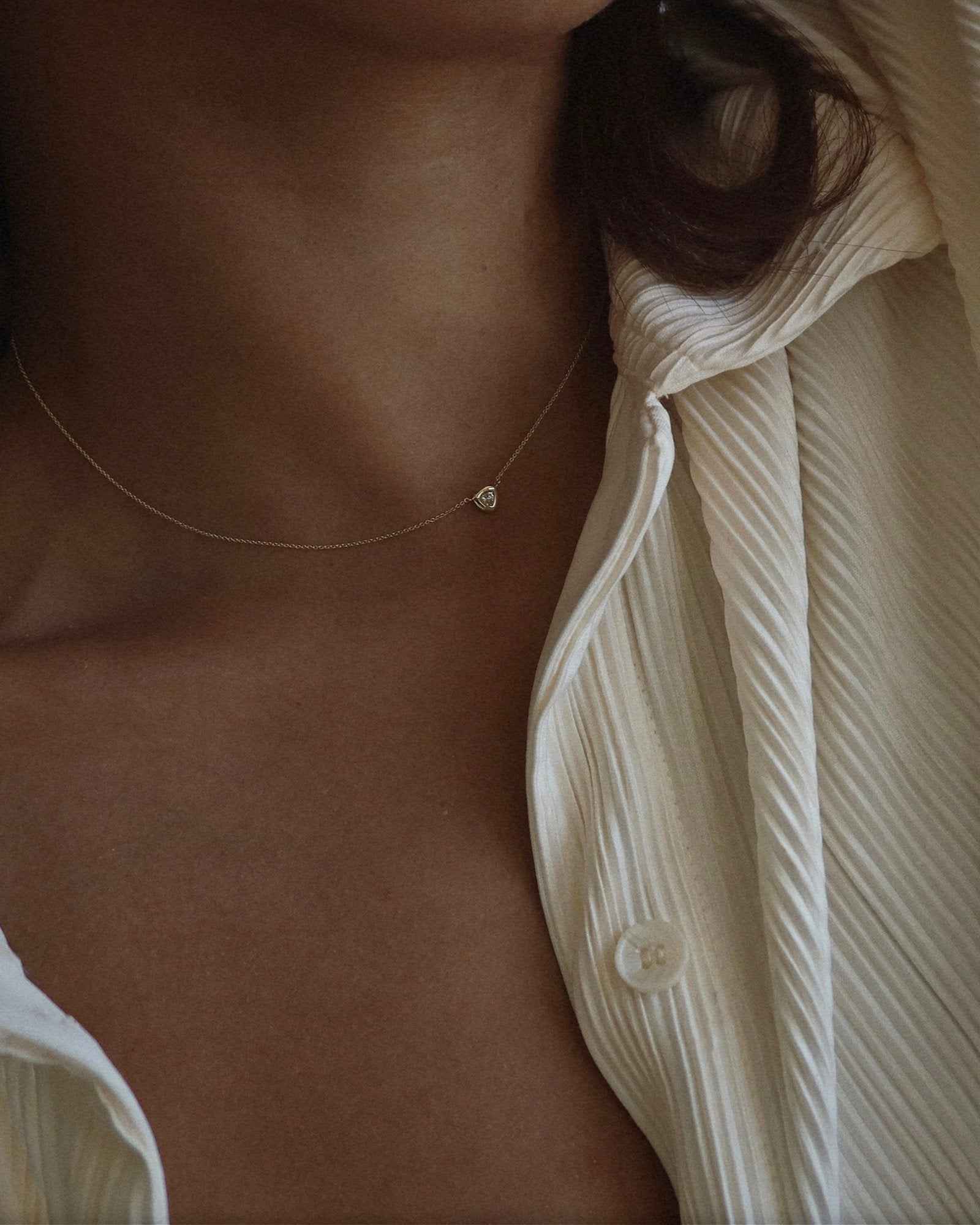 14k Trillion Station Necklace