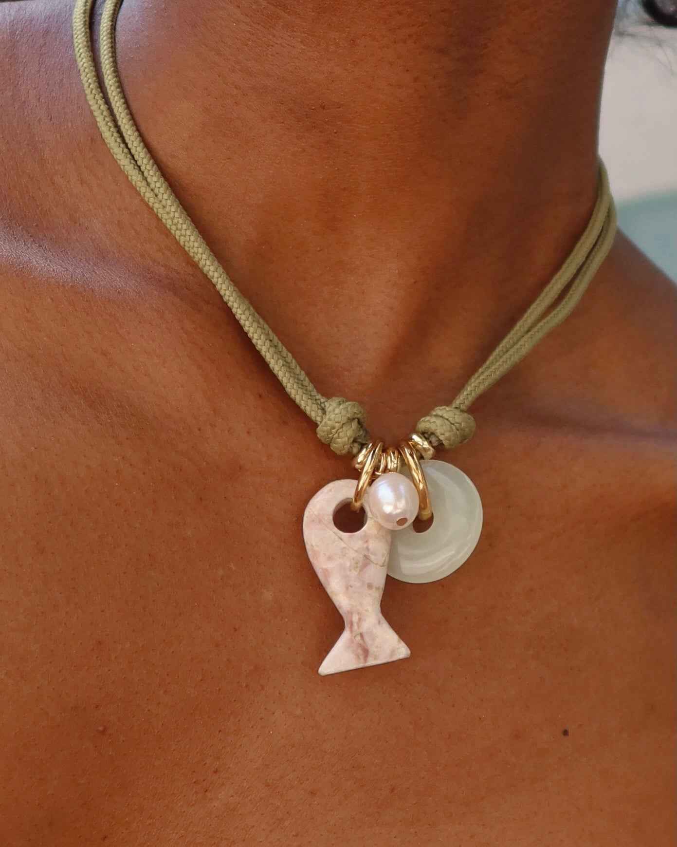 Asher Gemstone Fish Charm