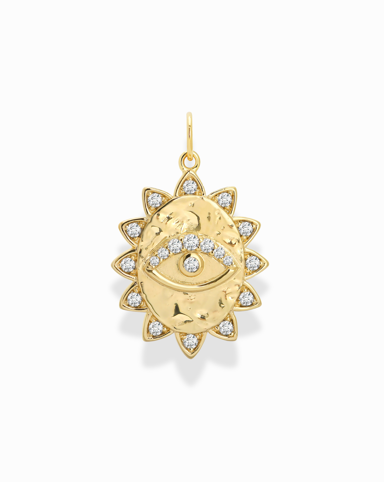 Ansel Evil Eye Medallion Charm - Mod + Jo - Jewelry built to last, advanced plating technology