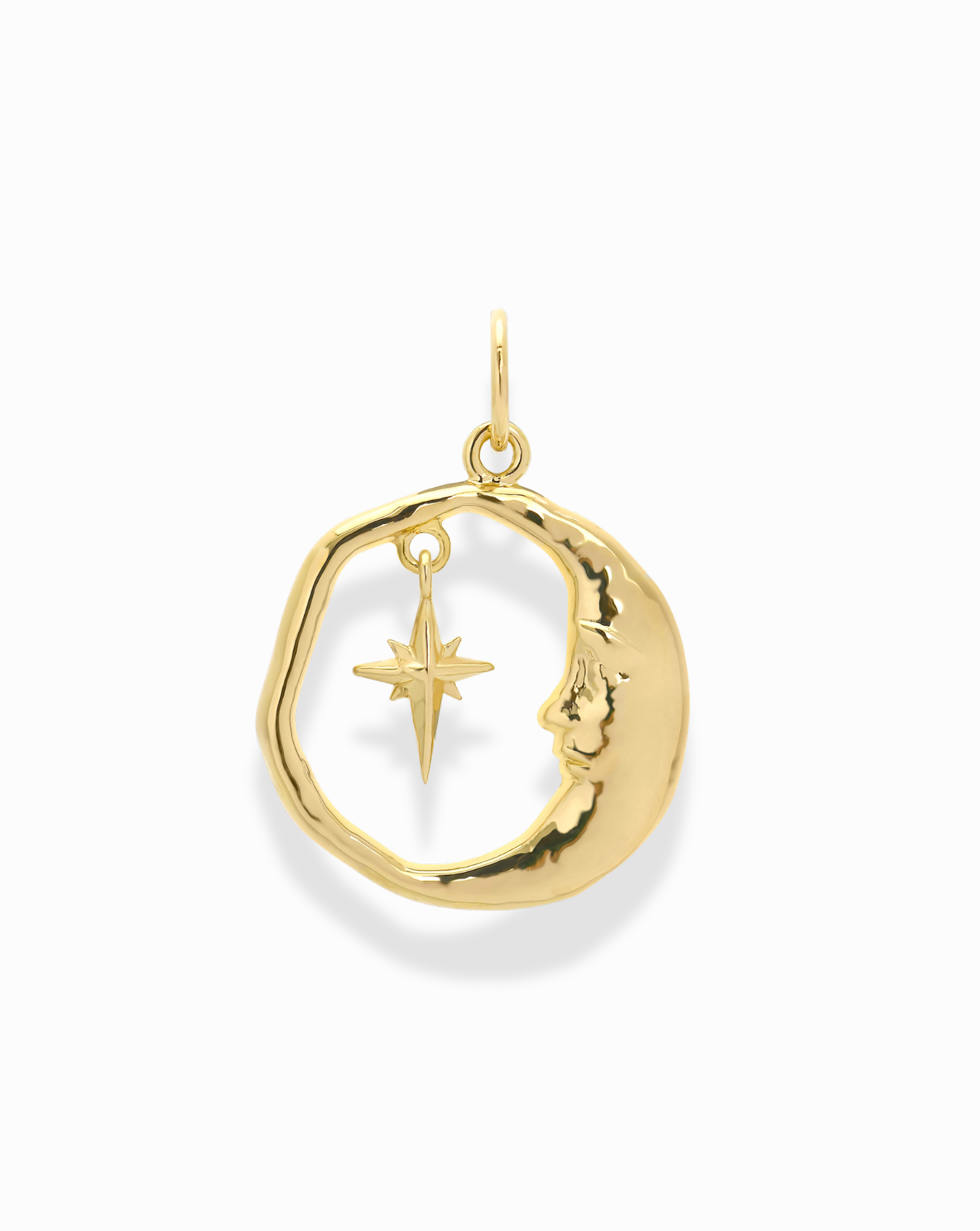 Atlas Moon and Star Charm - Mod + Jo - Jewelry built to last, advanced plating technology