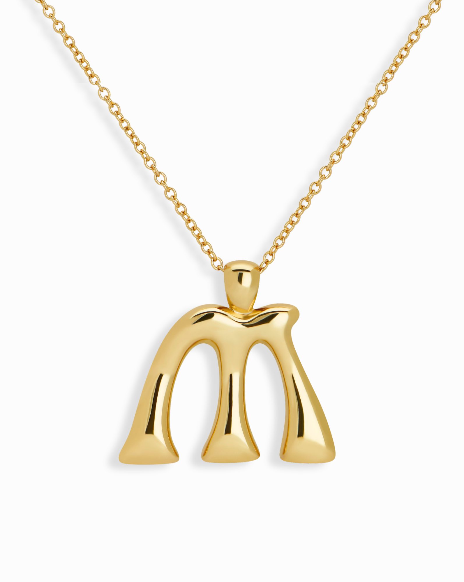 Blake Bubble Letter Necklace - Mod + Jo - Jewelry built to last, advanced plating technology