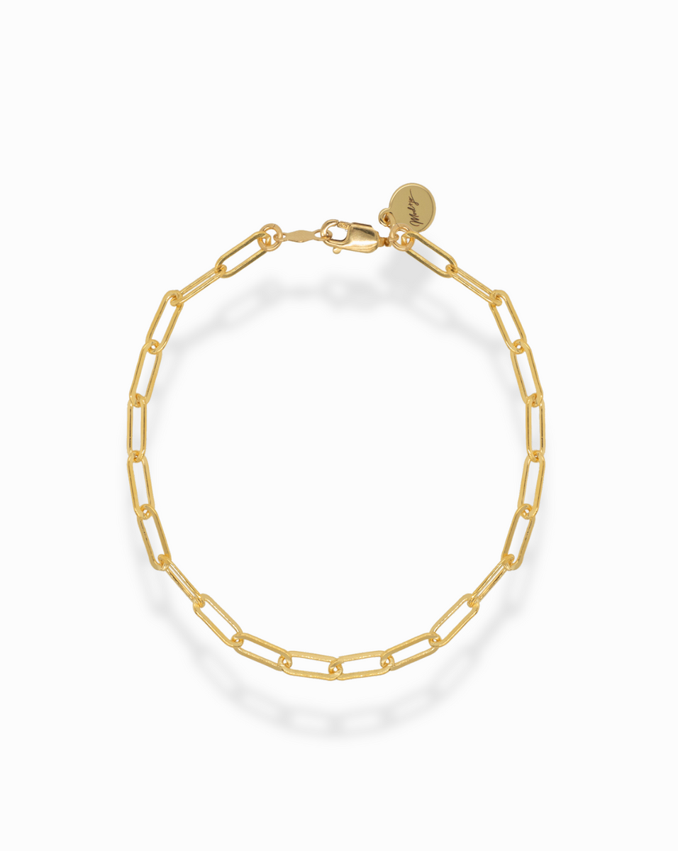 Paperclip Chain Bracelet, Charlie | Gold-filled, Everday | by Mod + Jo