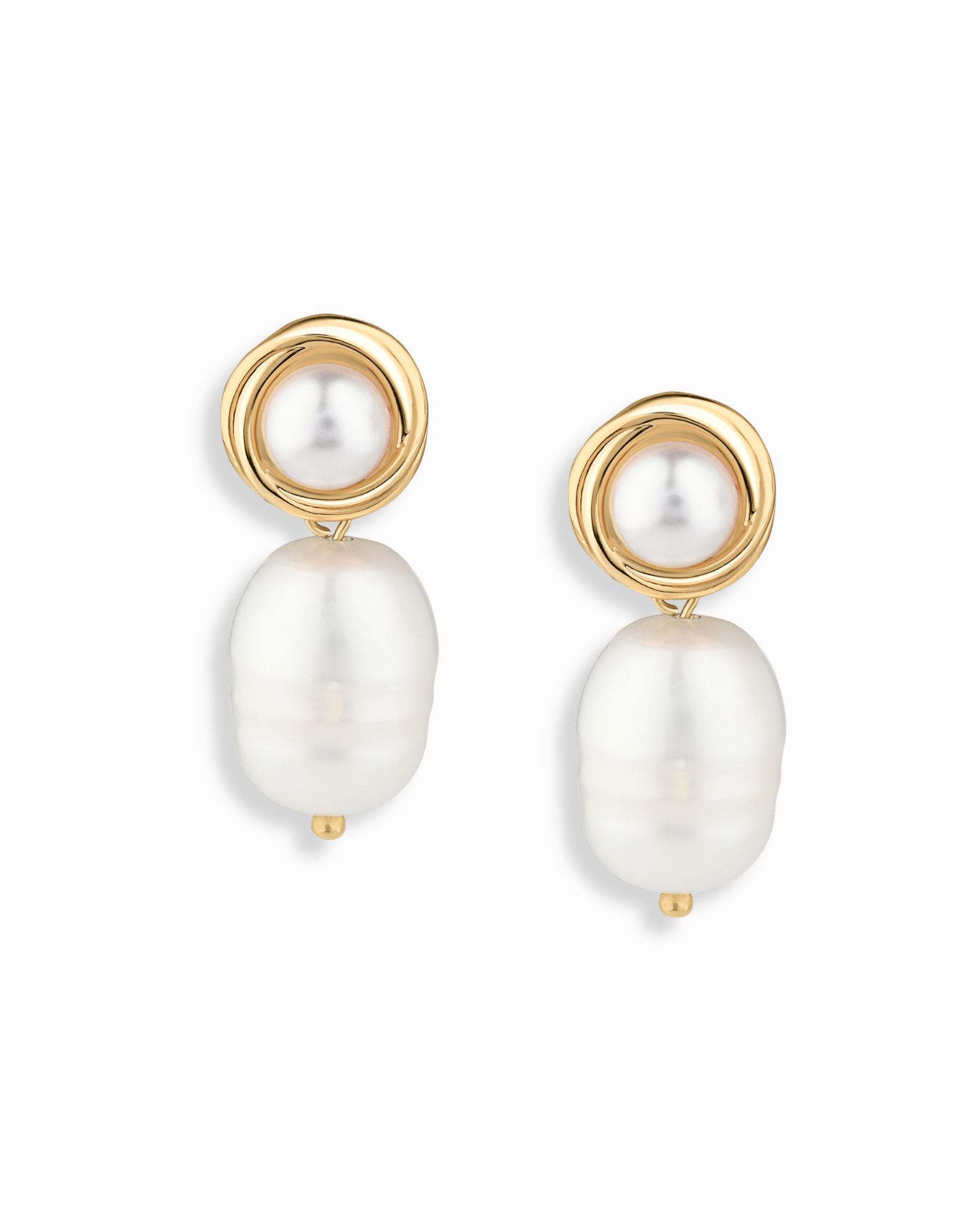 Clara Pearl Earrings - Mod + Jo - Jewelry built to last, advanced plating technology