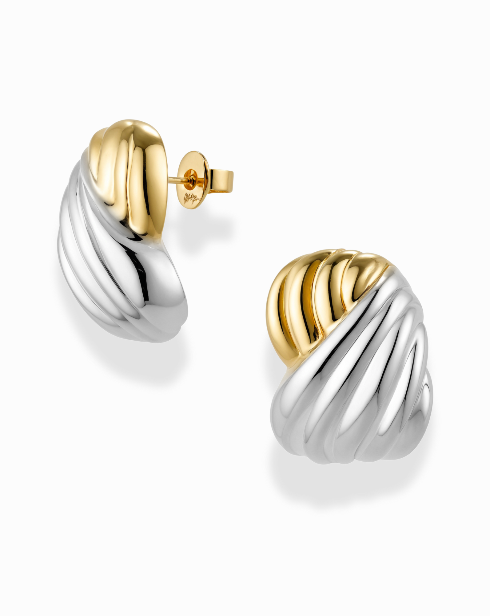 Cleo Two-Toned Statement Studs