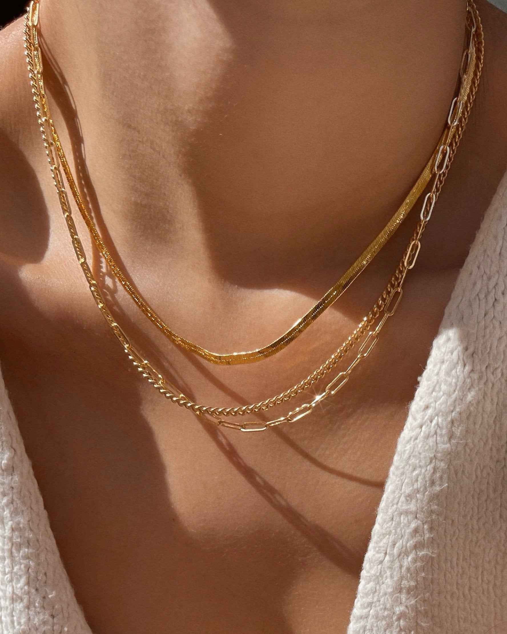 Charlie Paperclip Chain Necklace