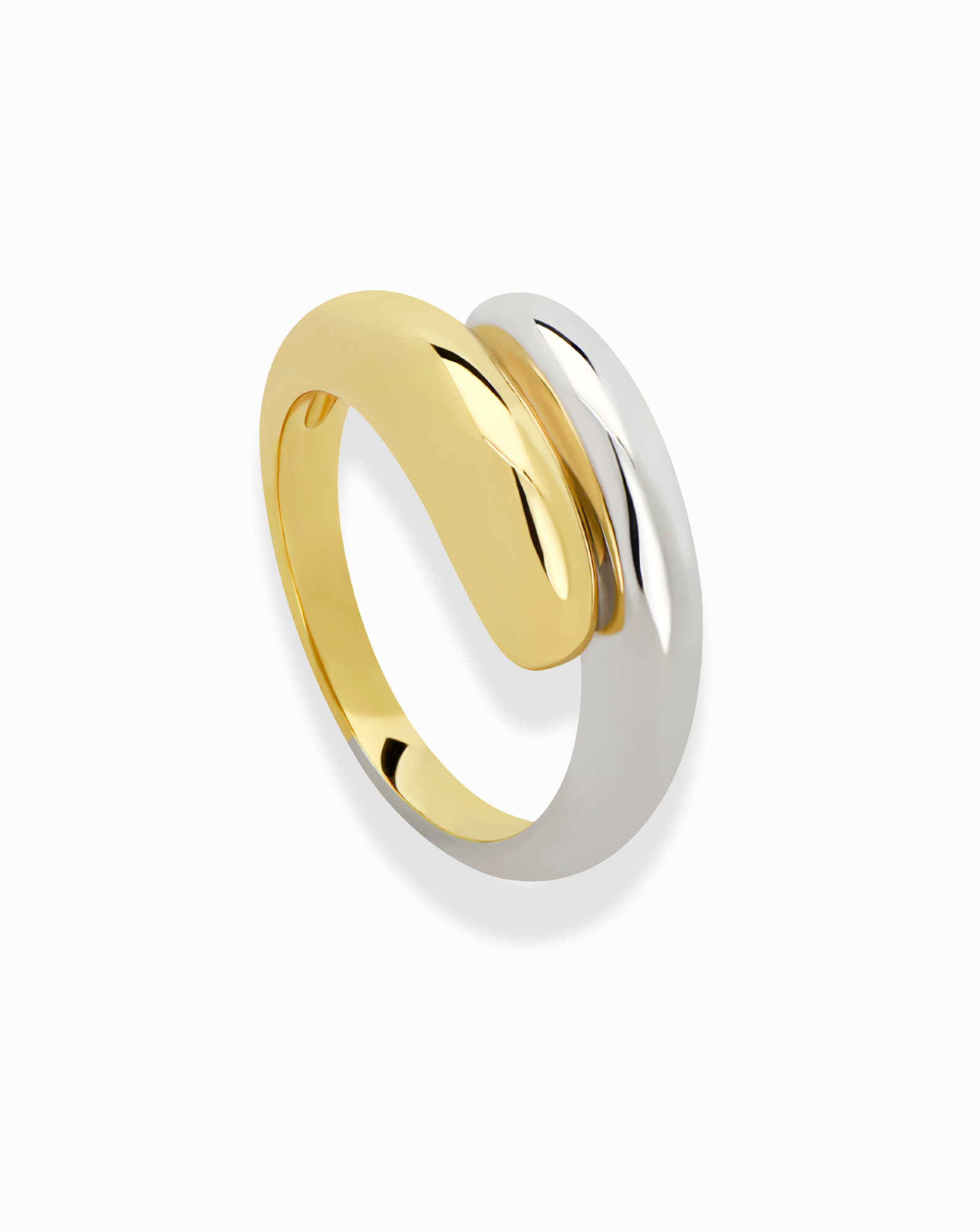 Grayson Two-Tone Wrap Ring - Mod + Jo - Jewelry built to last, advanced plating technology