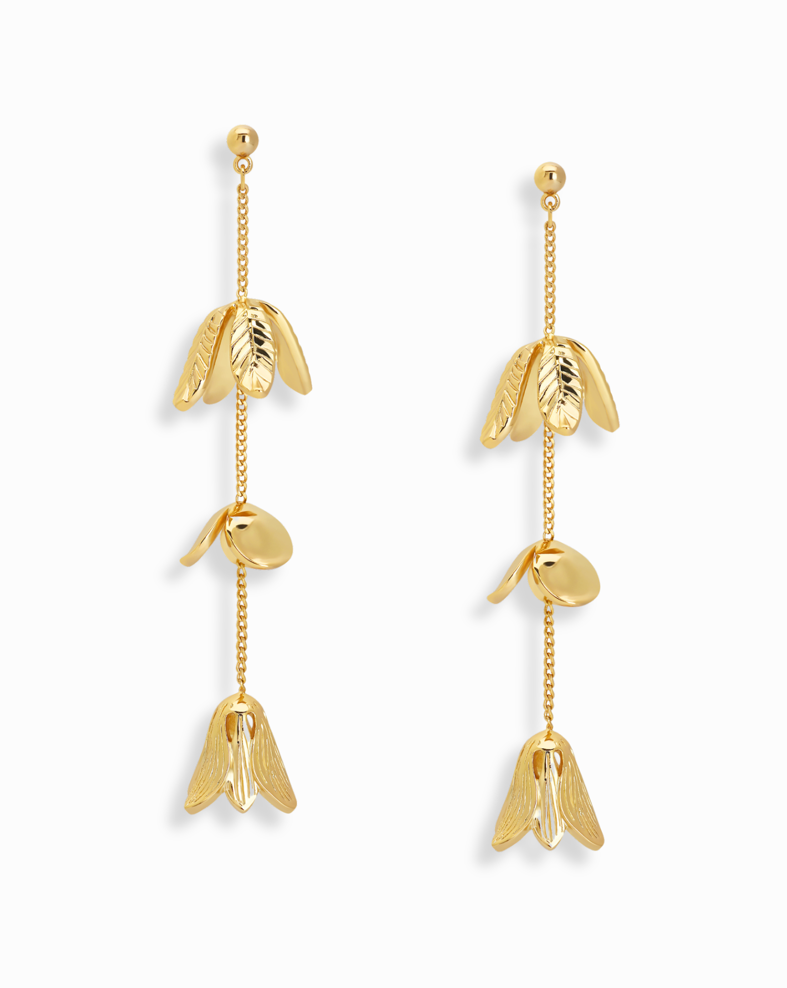 Melanie Floral Drop Earrings - Mod + Jo - Jewelry built to last, advanced plating technology