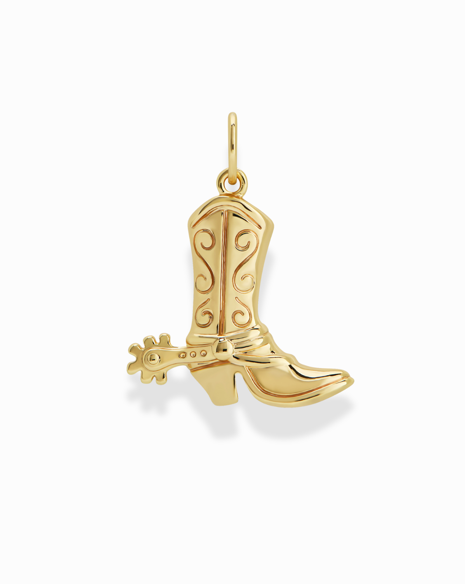 14k cheapest cowboy boots charm