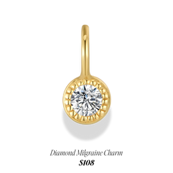 milgraine diamond charm | modandjo.com