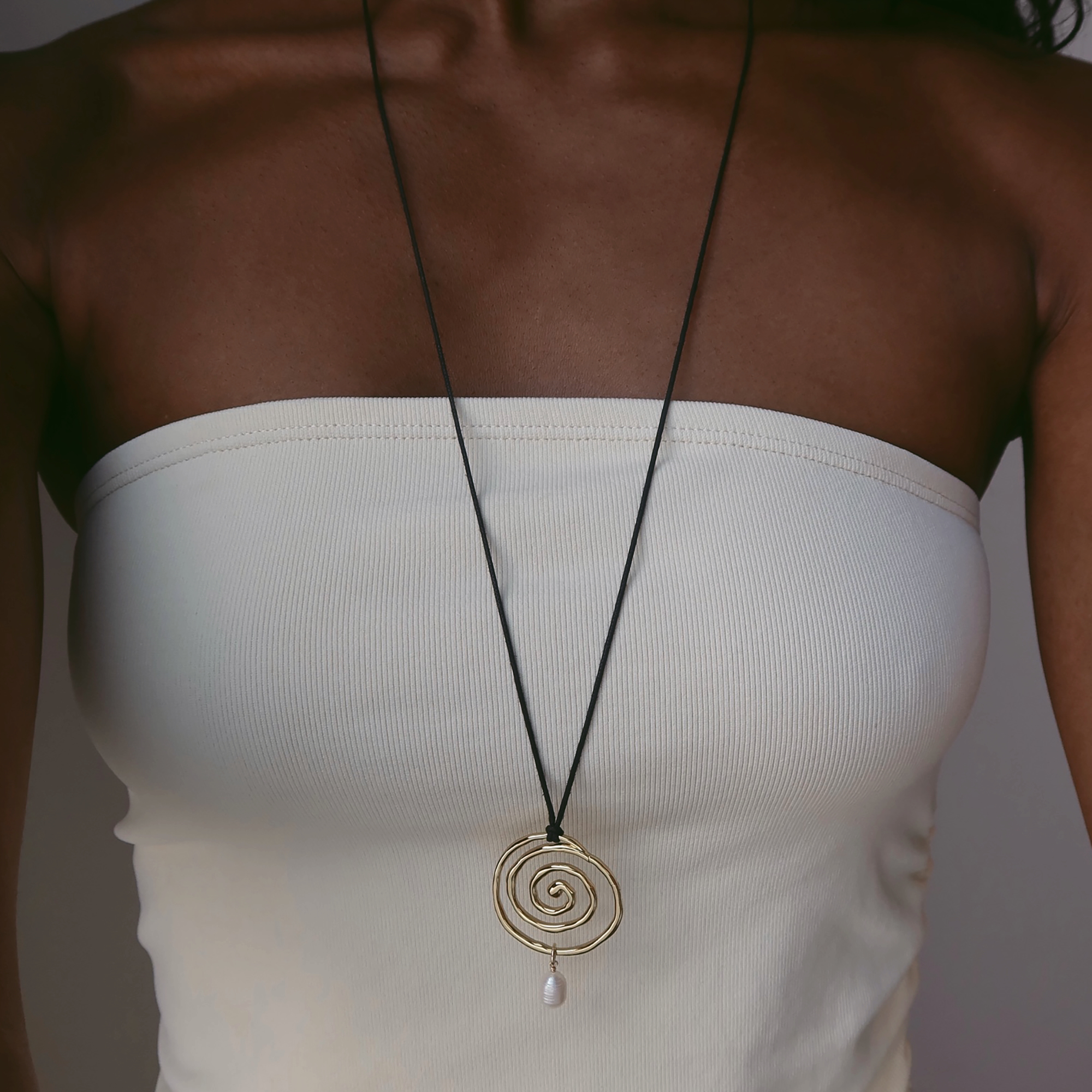 Ashton Spiral Cord Necklace