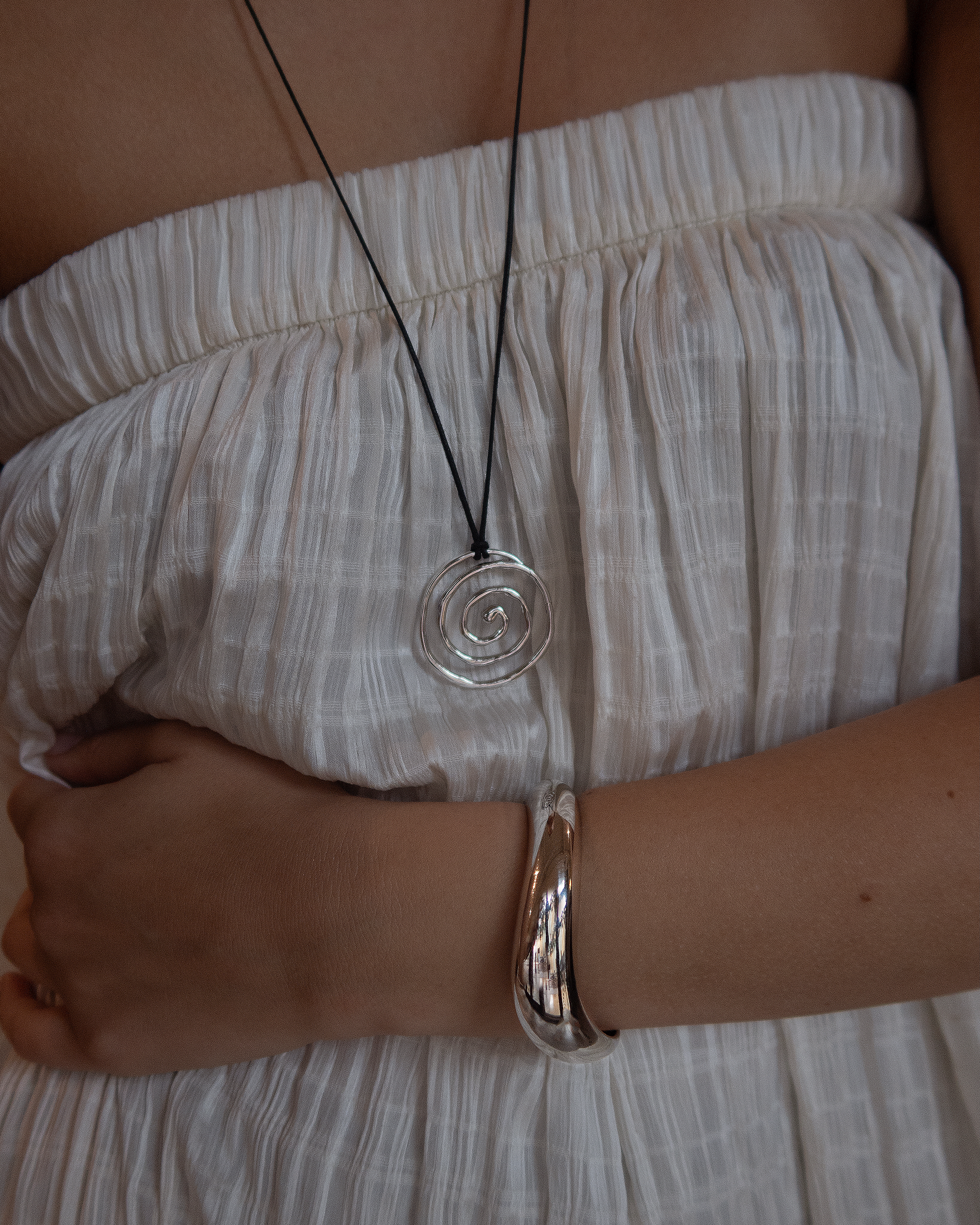 Ashton Spiral Cord Necklace