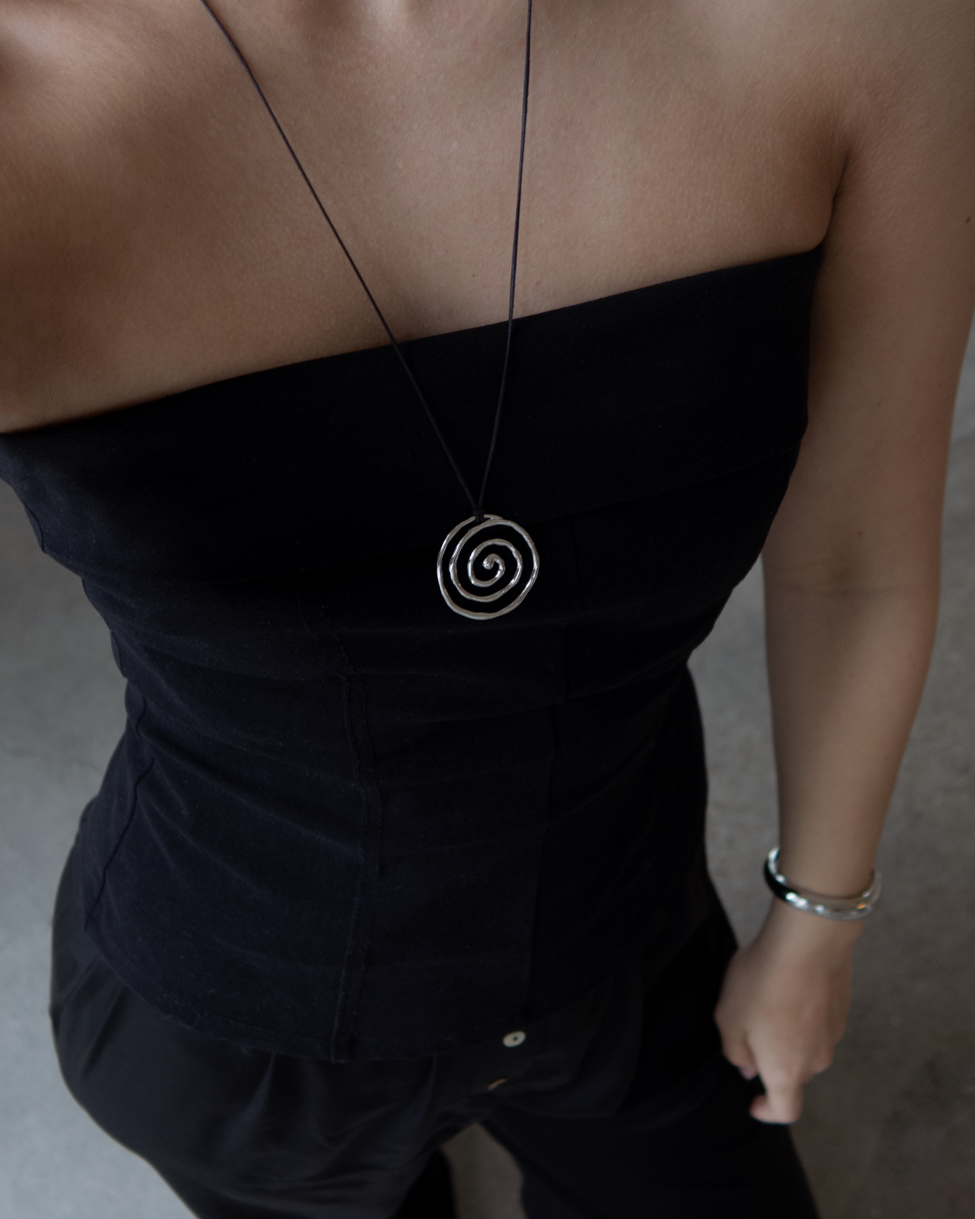 Ashton Spiral Cord Necklace