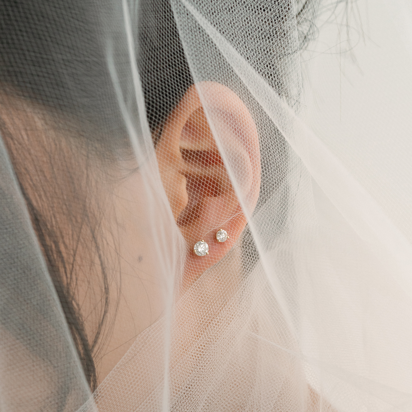 14k Diamond Stud Earrings