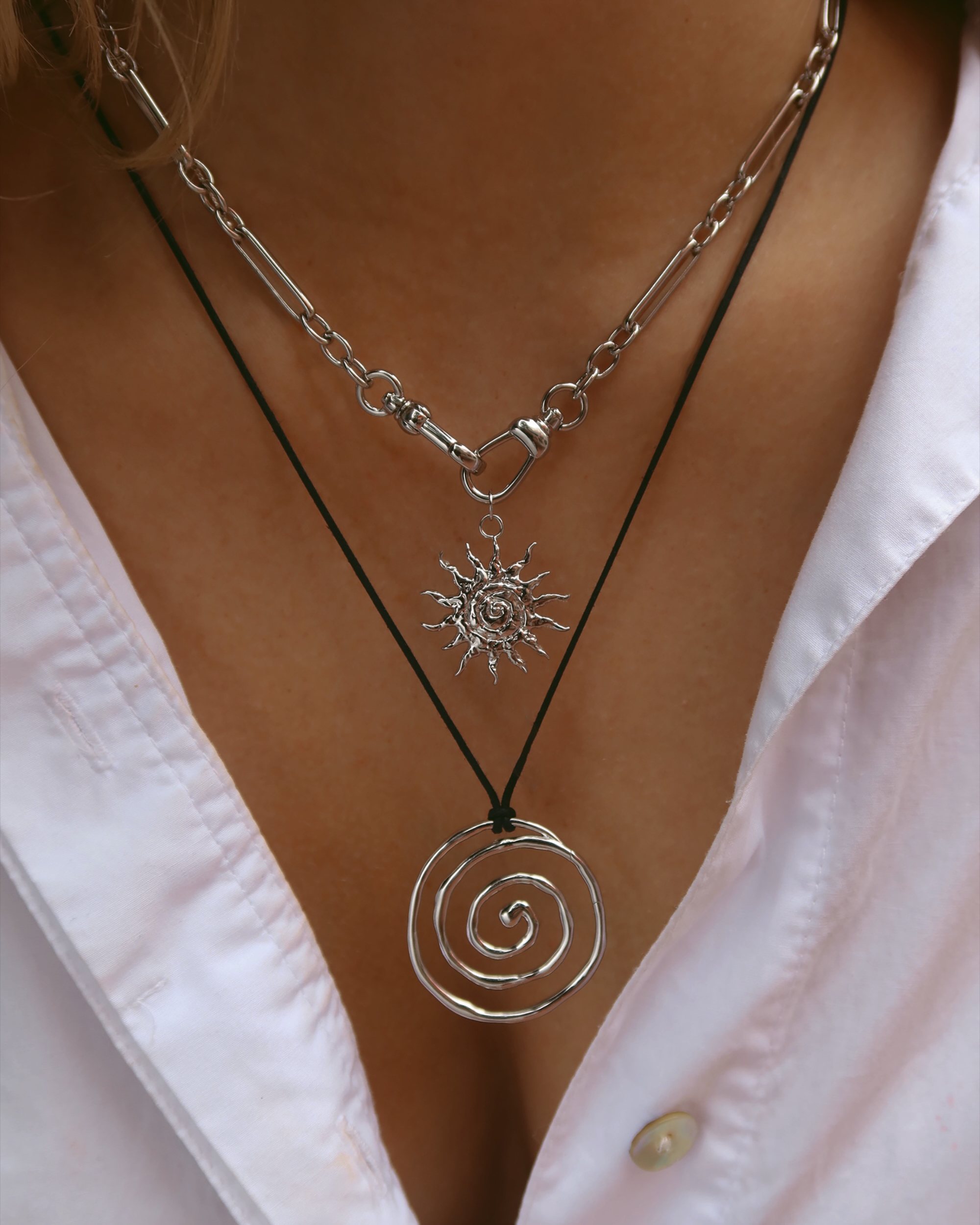 *Preorder* Gillian Spiral Sun Charm