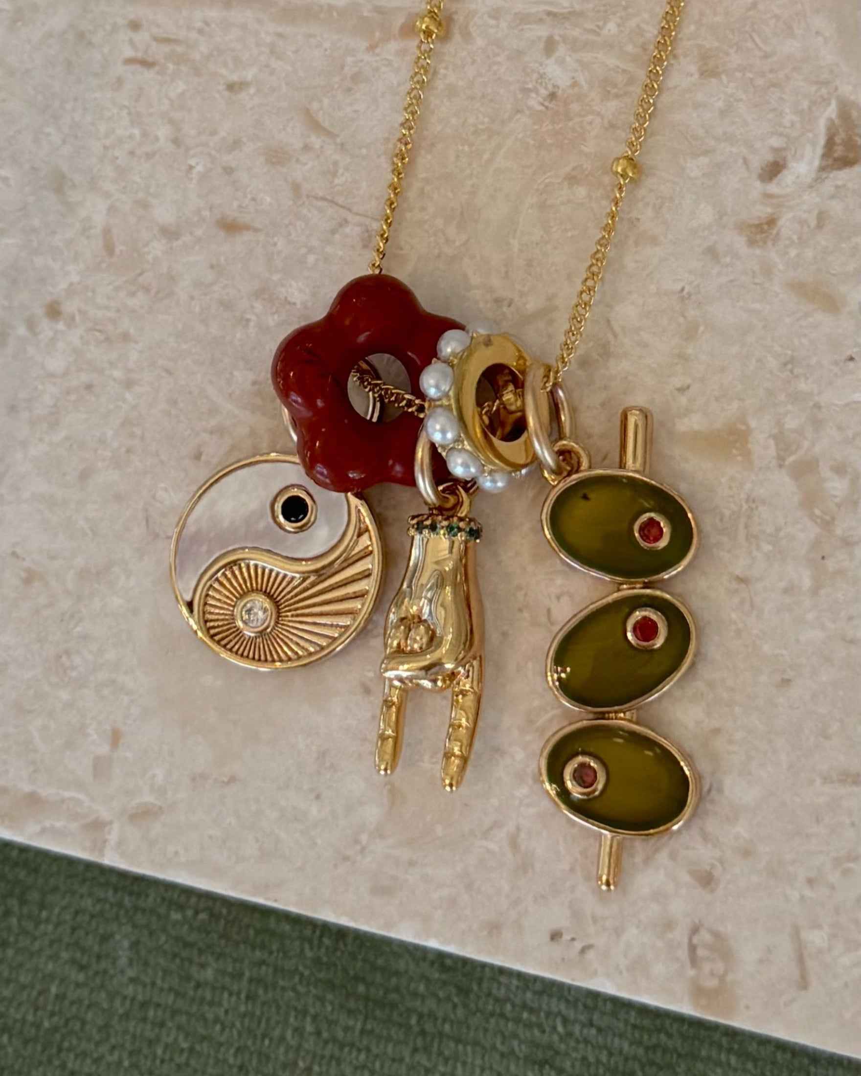 Out of Office Charm Necklace Set