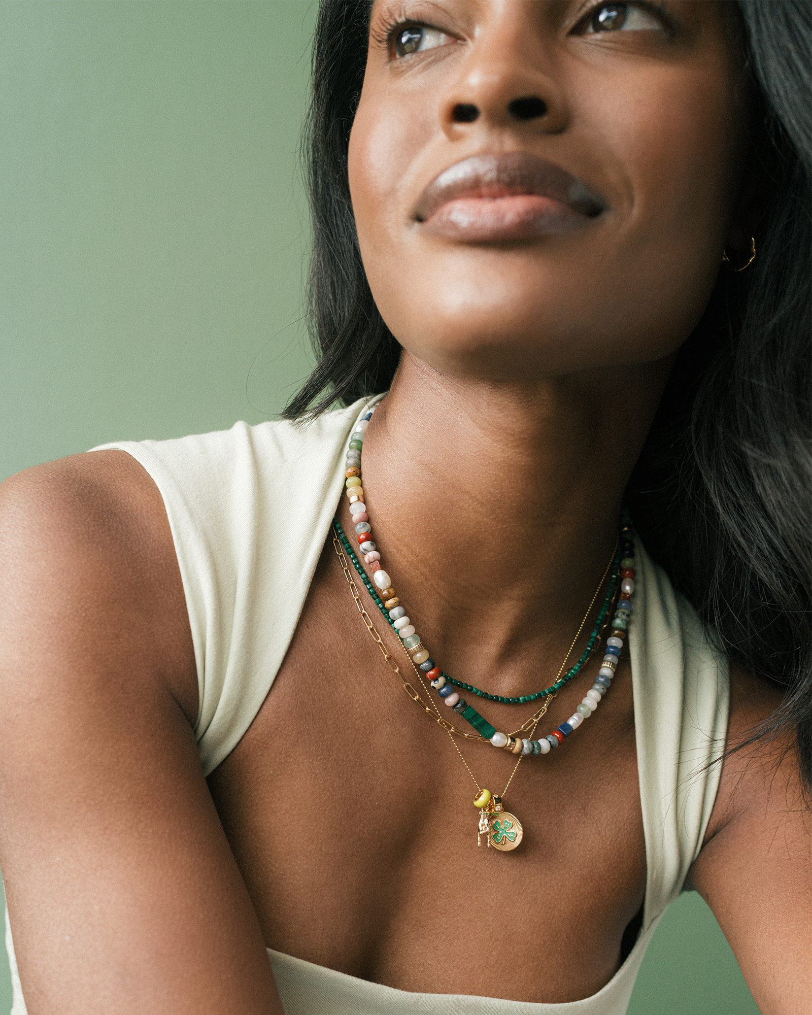 Joelle Enamel Charm Spacer - Mod + Jo - Jewelry built to last, advanced plating technology