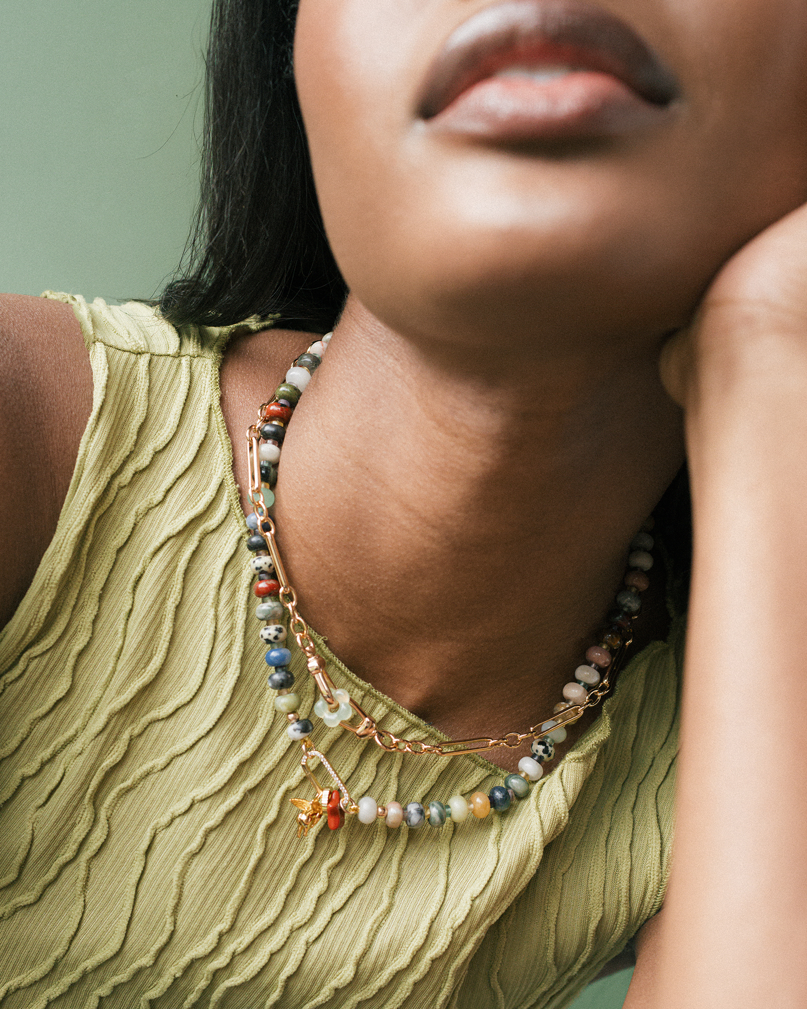 Maia Star Gemstone Spacer - Mod + Jo - Jewelry built to last, advanced plating technology