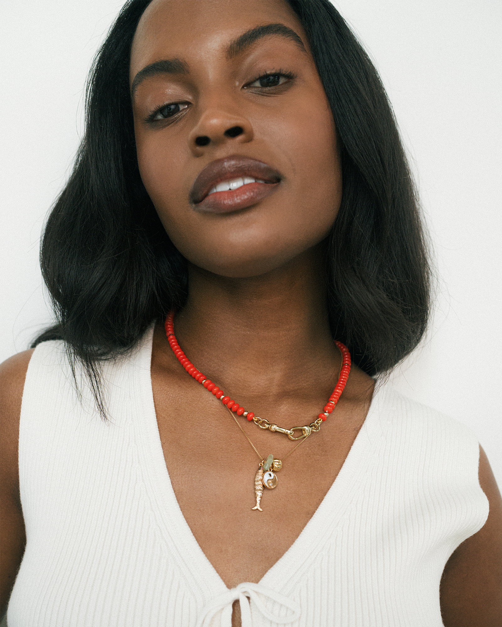 The Fortunate One Charm Necklace Set