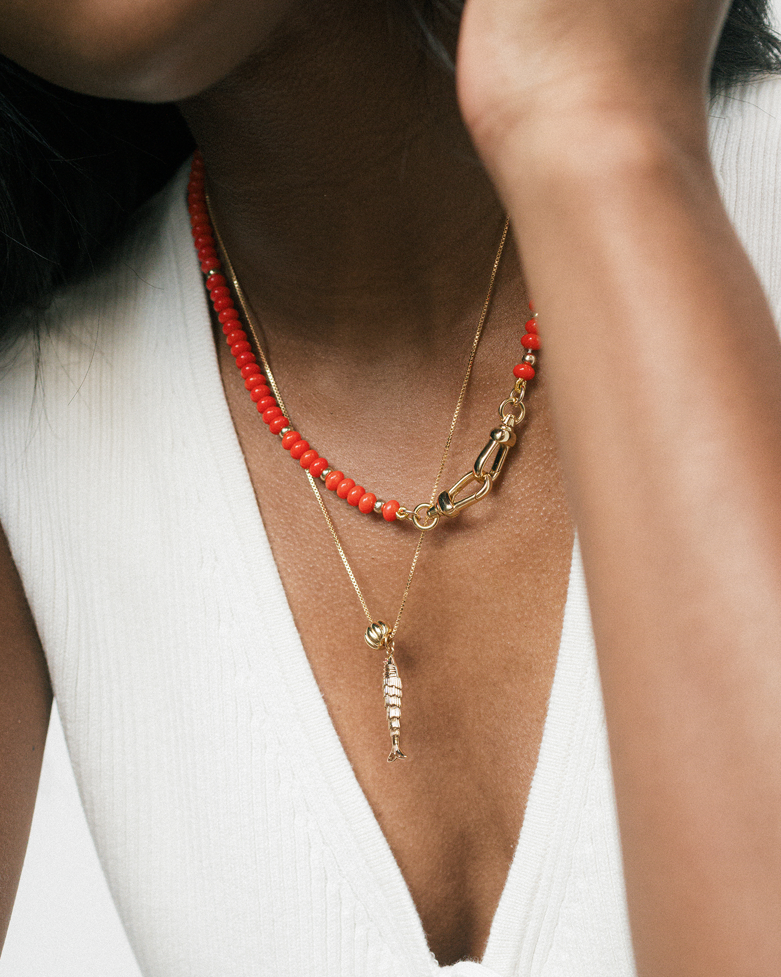Shia Fish Charm - Mod + Jo - Jewelry built to last, advanced plating technology