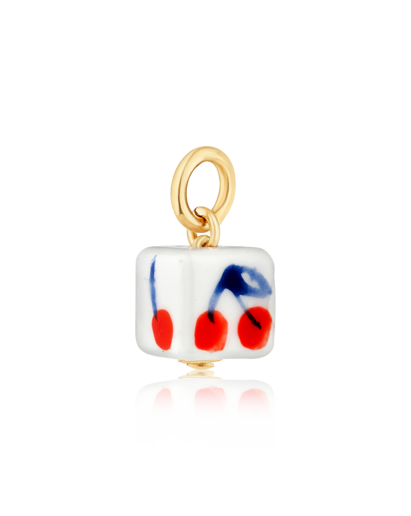 Poppy Cherry Charm - Mod + Jo - Jewelry built to last, advanced plating technology