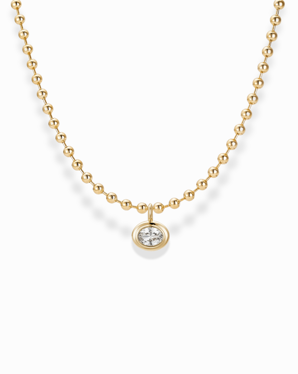 Soren Bezel Pendant Necklace | Mod + Jo