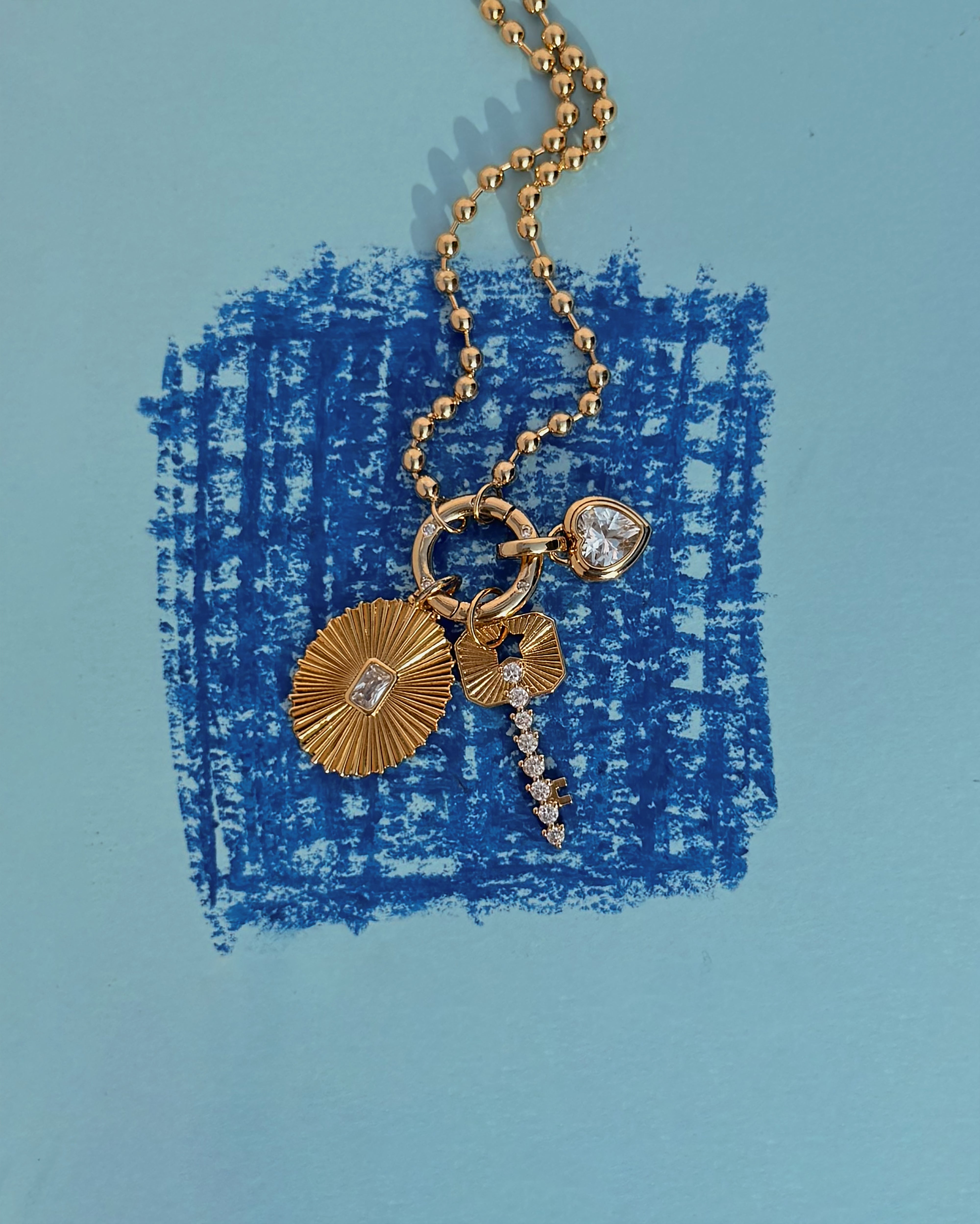 Soren Ball Charm Clip Necklace | Mod + Jo