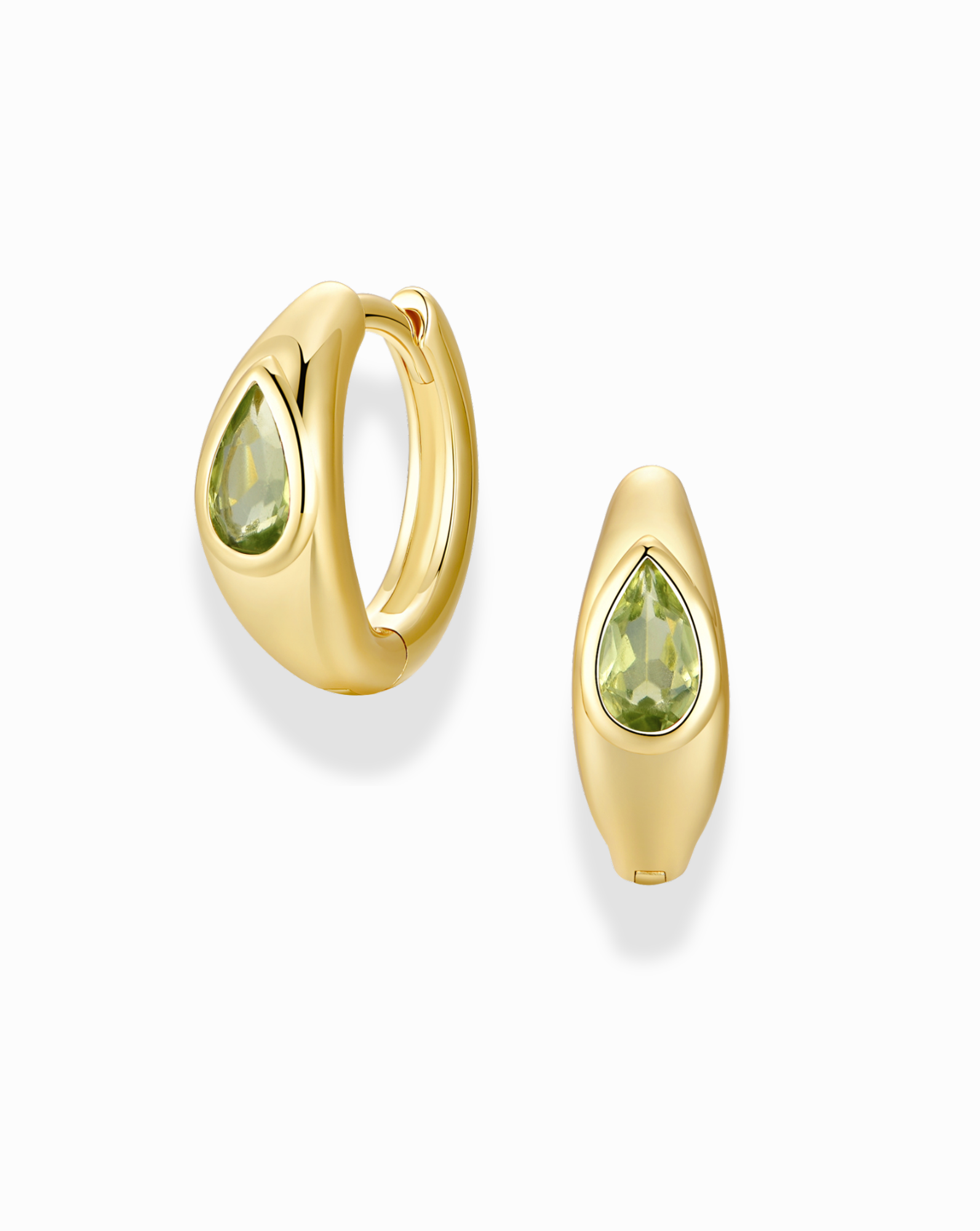 Tally Pear Huggie Hoops - Mod + Jo - Jewelry built to last, advanced plating technology