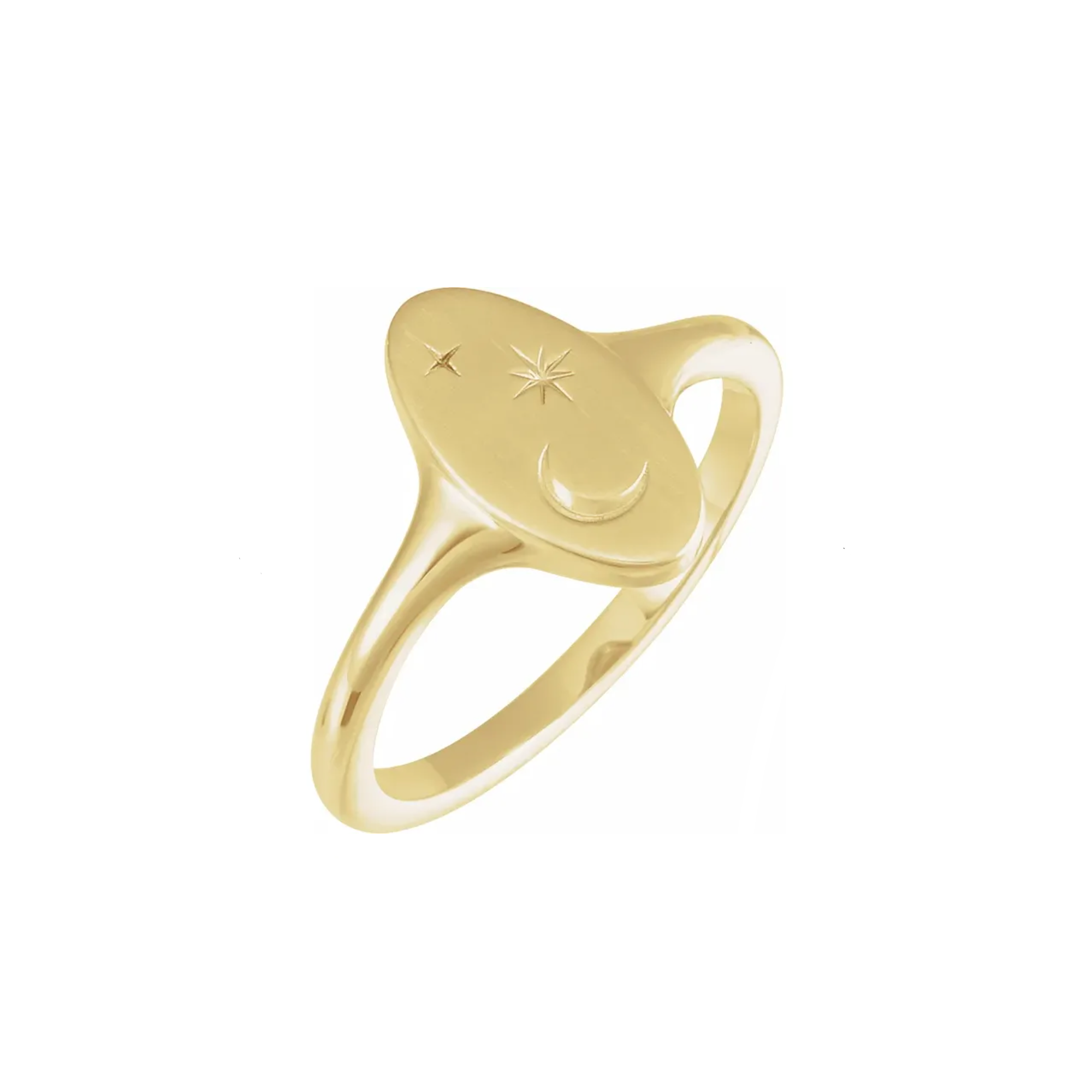 14k Stella Signet Ring - Mod + Jo - Jewelry built to last, advanced plating technology